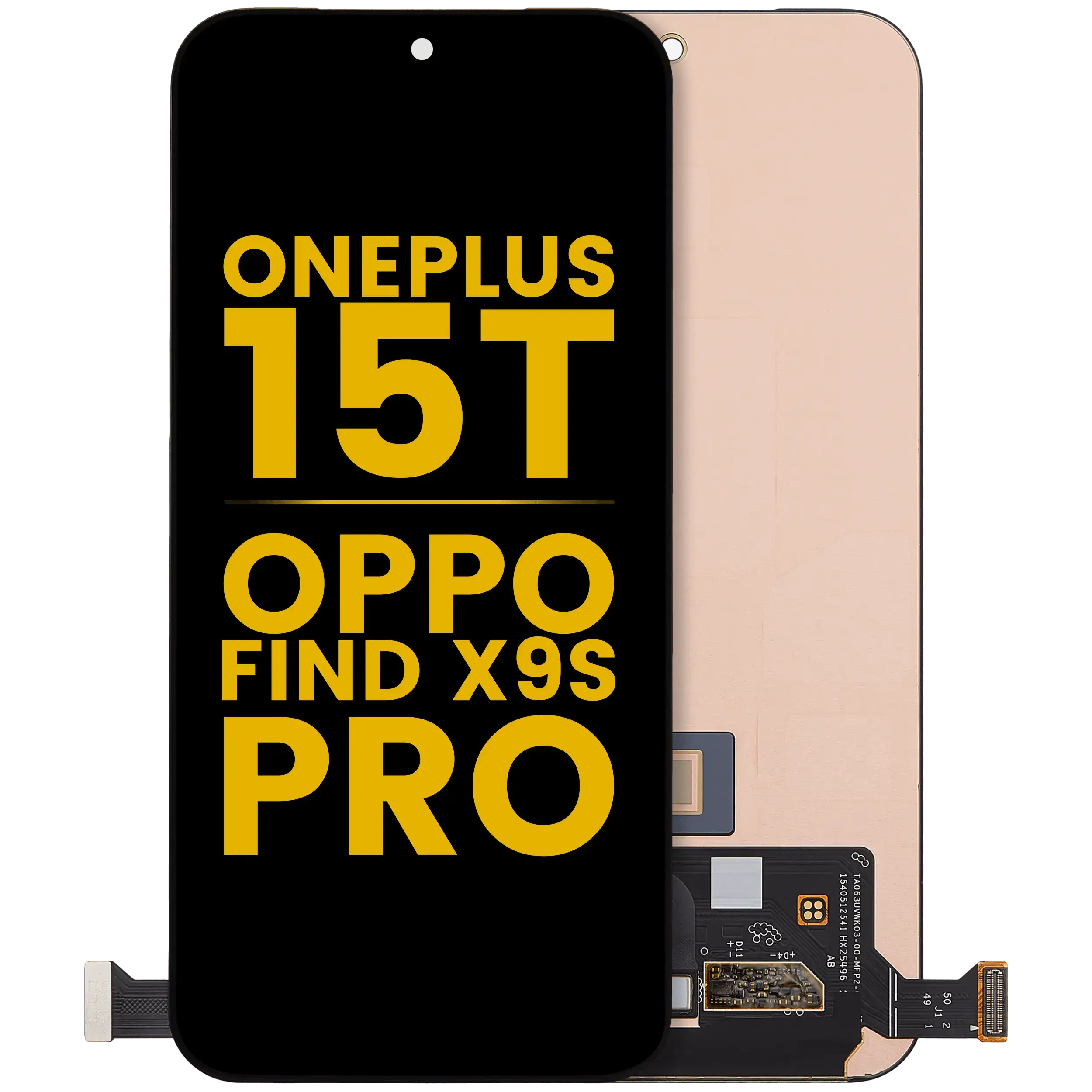 Display OLED completo senza Frame per OnePlus 15T / Oppo Find X9s Pro (2026) (Refurbished) (tutti i colori)