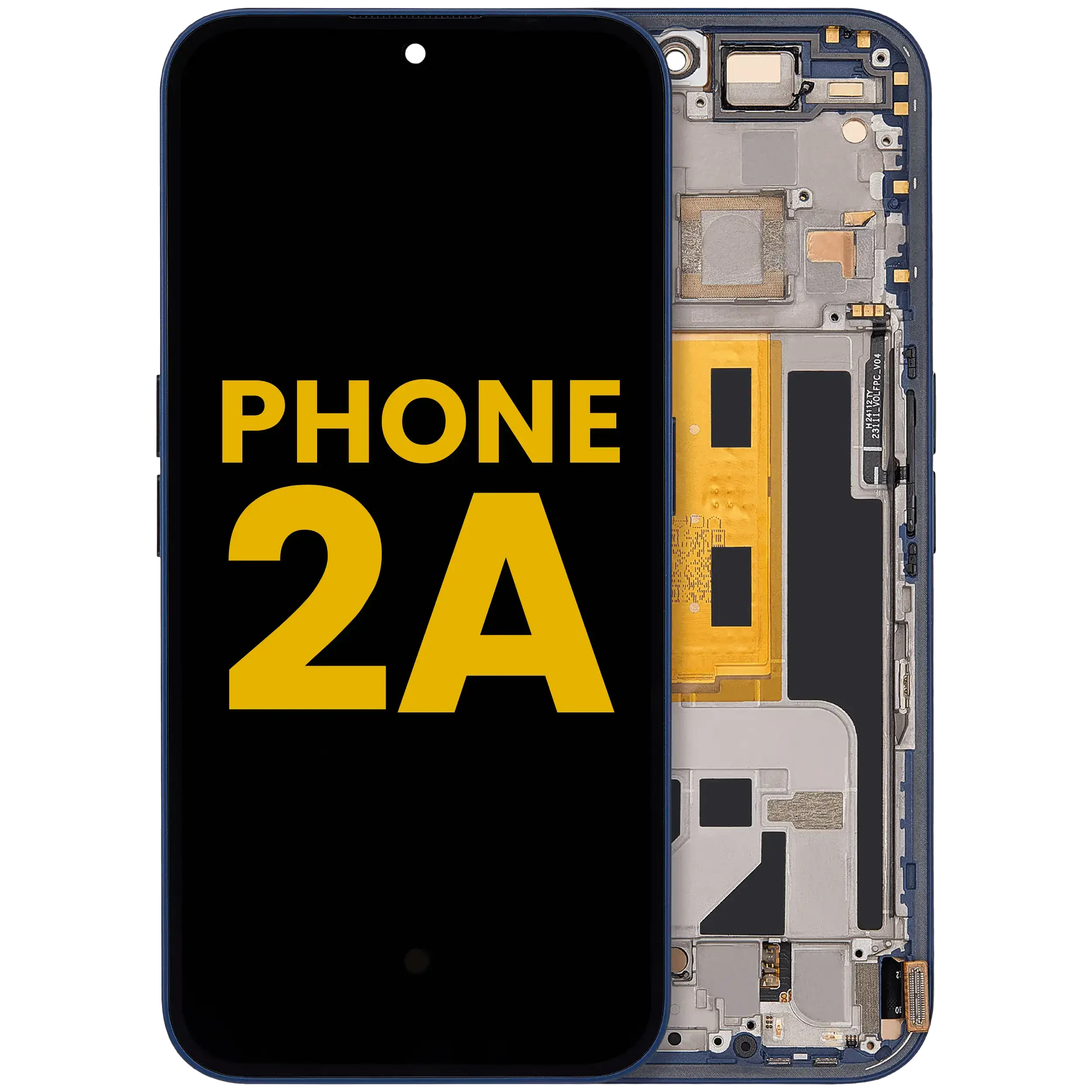 Display OLED completo con Frame per Nothing Phone (2a) (Refurbished) (Blu)