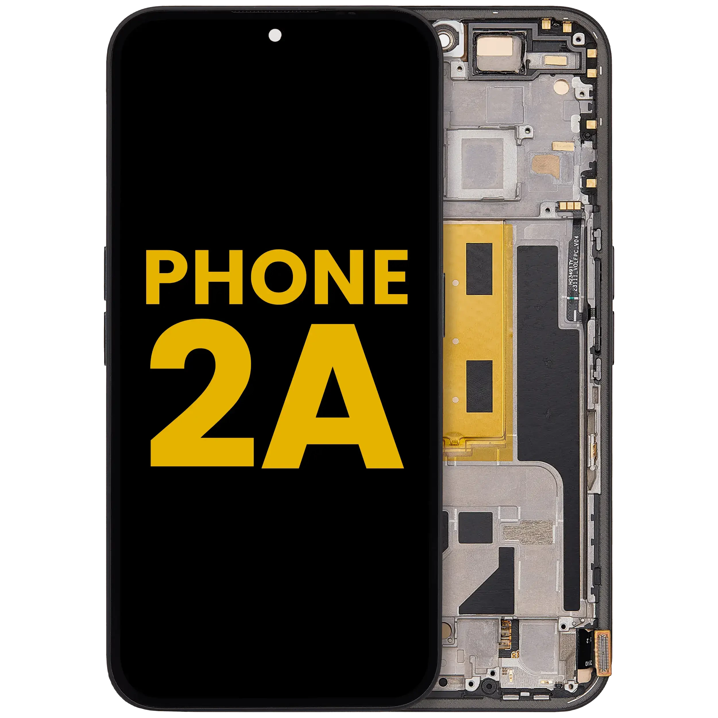 Display OLED completo con Frame per Nothing Phone (2a) (Refurbished) (Nero)