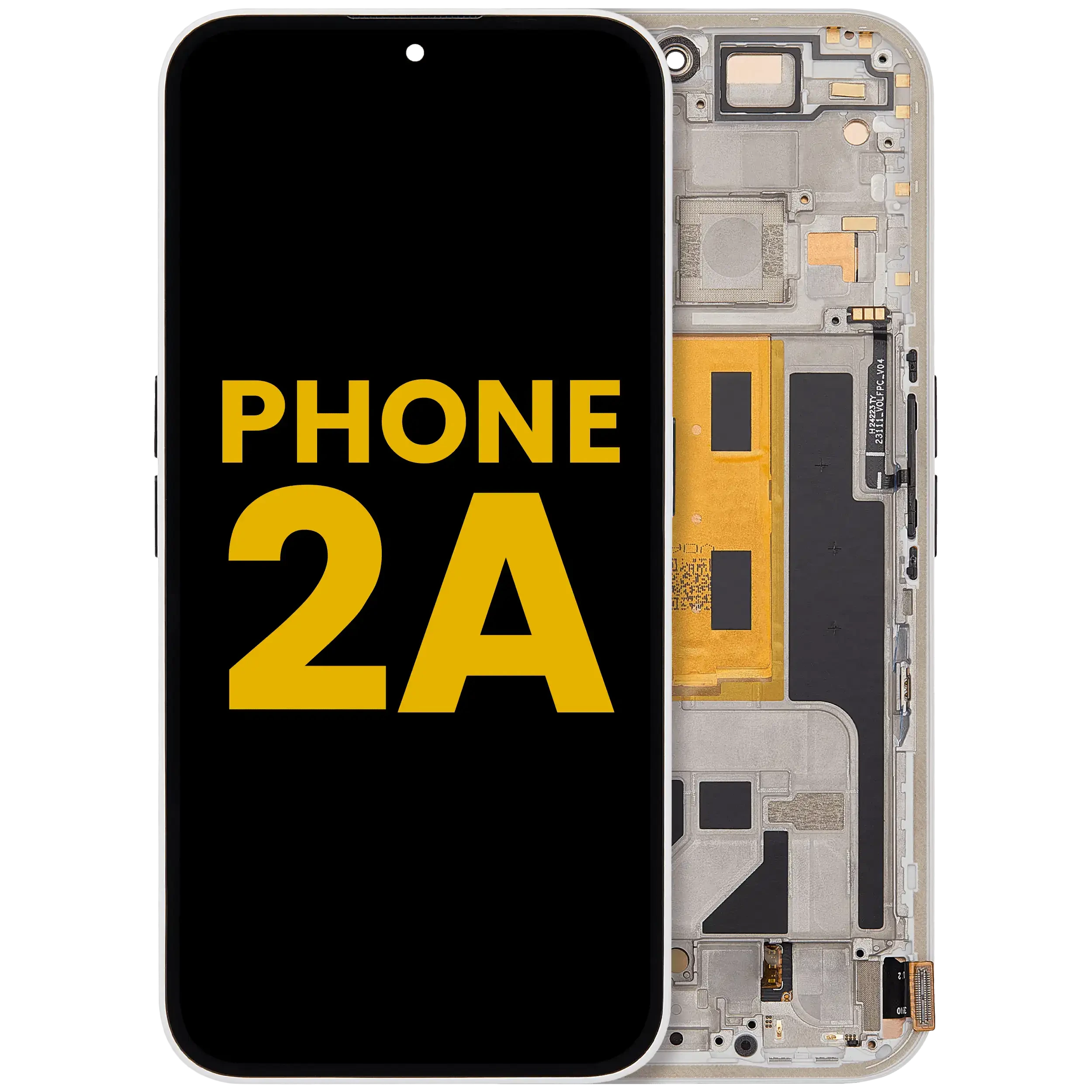 Display OLED completo con Frame per Nothing Phone (2a) (Refurbished) (Bianco)