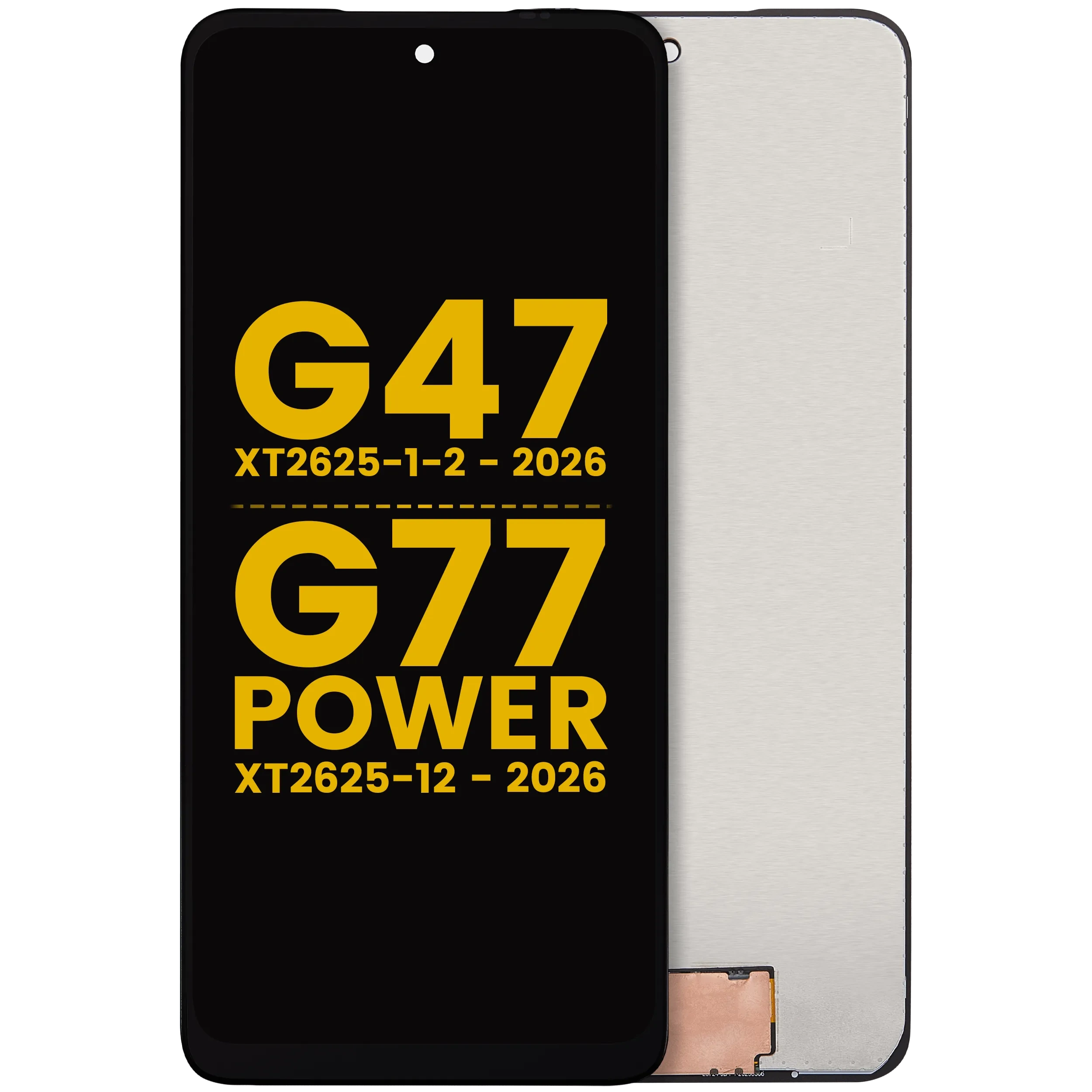 Display LCD completo senza Frame per Motorola Moto G37 (XT2625 / 2026) / G37 Power (XT2625 / 2026) / G47 (XT2625 / 2026) (Refurbished) (tutti i colori)