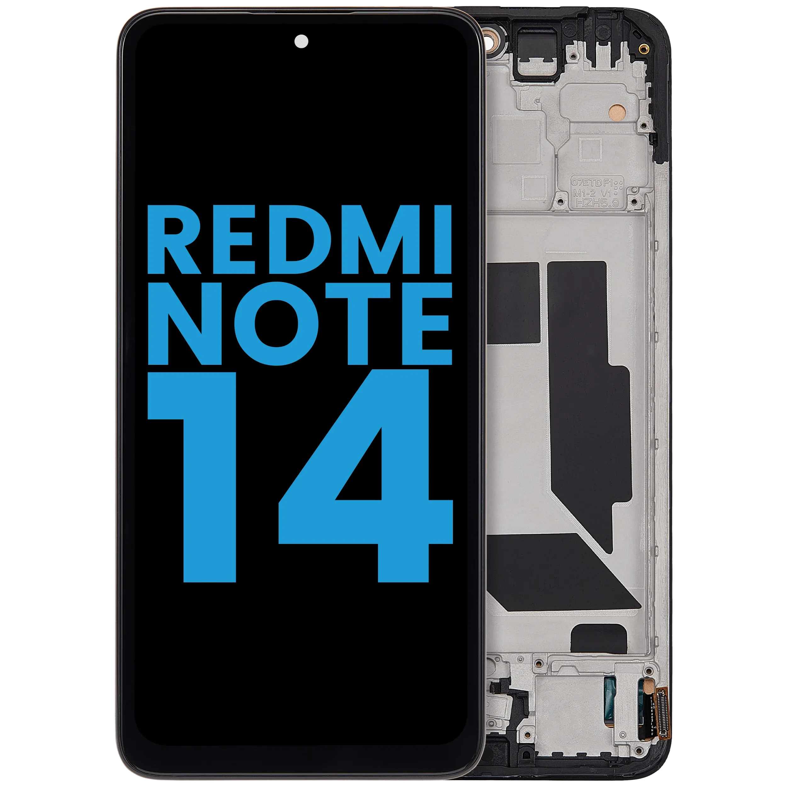 Display LCD completo con Frame per Xiaomi Redmi Note 14 4G (versione EU) (Aftermarket: Incell) (tutti i colori)