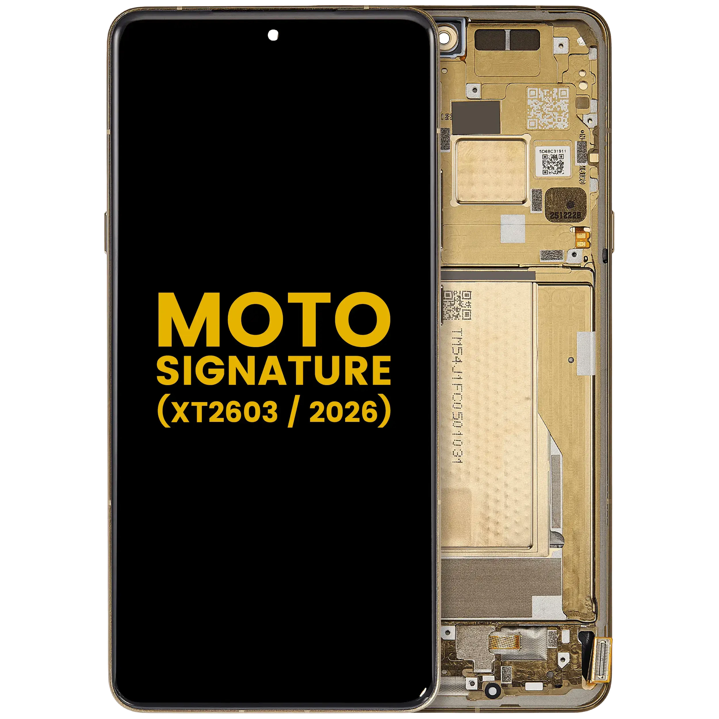 Display OLED completo con Frame per Motorola Moto Signature (XT2603/ 2026) (Refurbished) (Martini Olive)