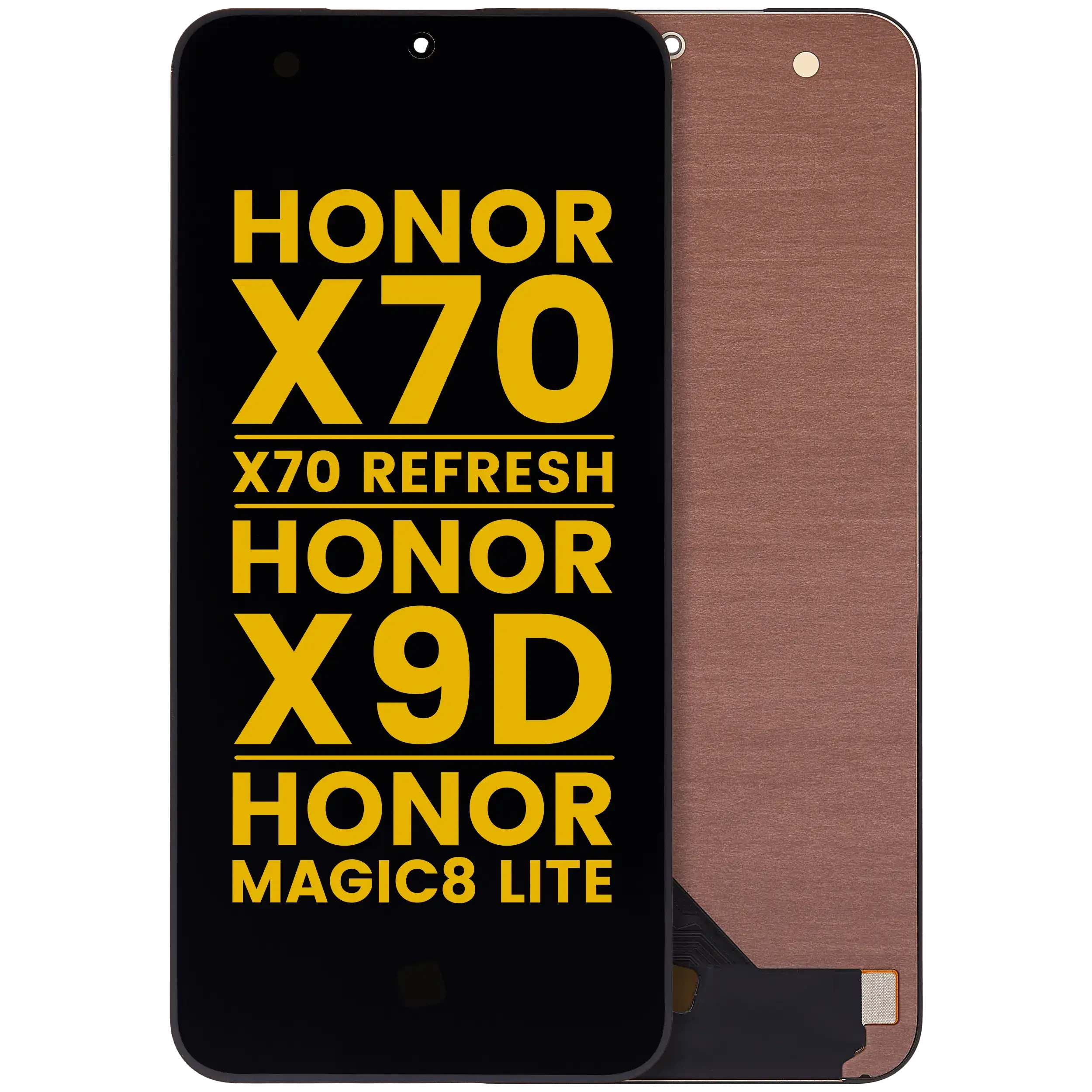 Display OLED completo senza Frame per Honor X70 / X70 Refresh / Honor X9D / Honor Magic8 Lite (Refurbished) (tutti i colori)
