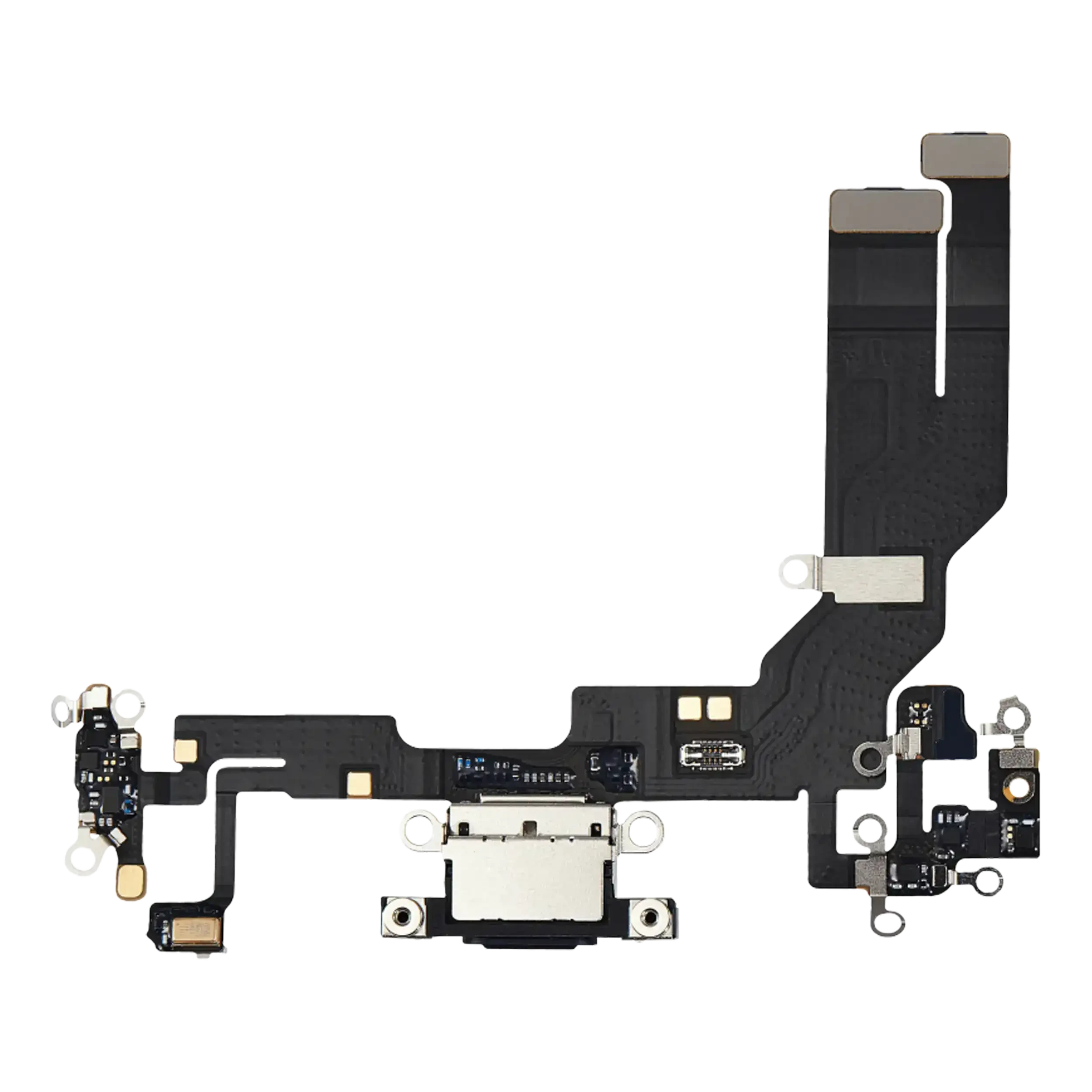 Flat connettore di ricarica con scheda per iPhone 16e (Service Pack) (Nero)
