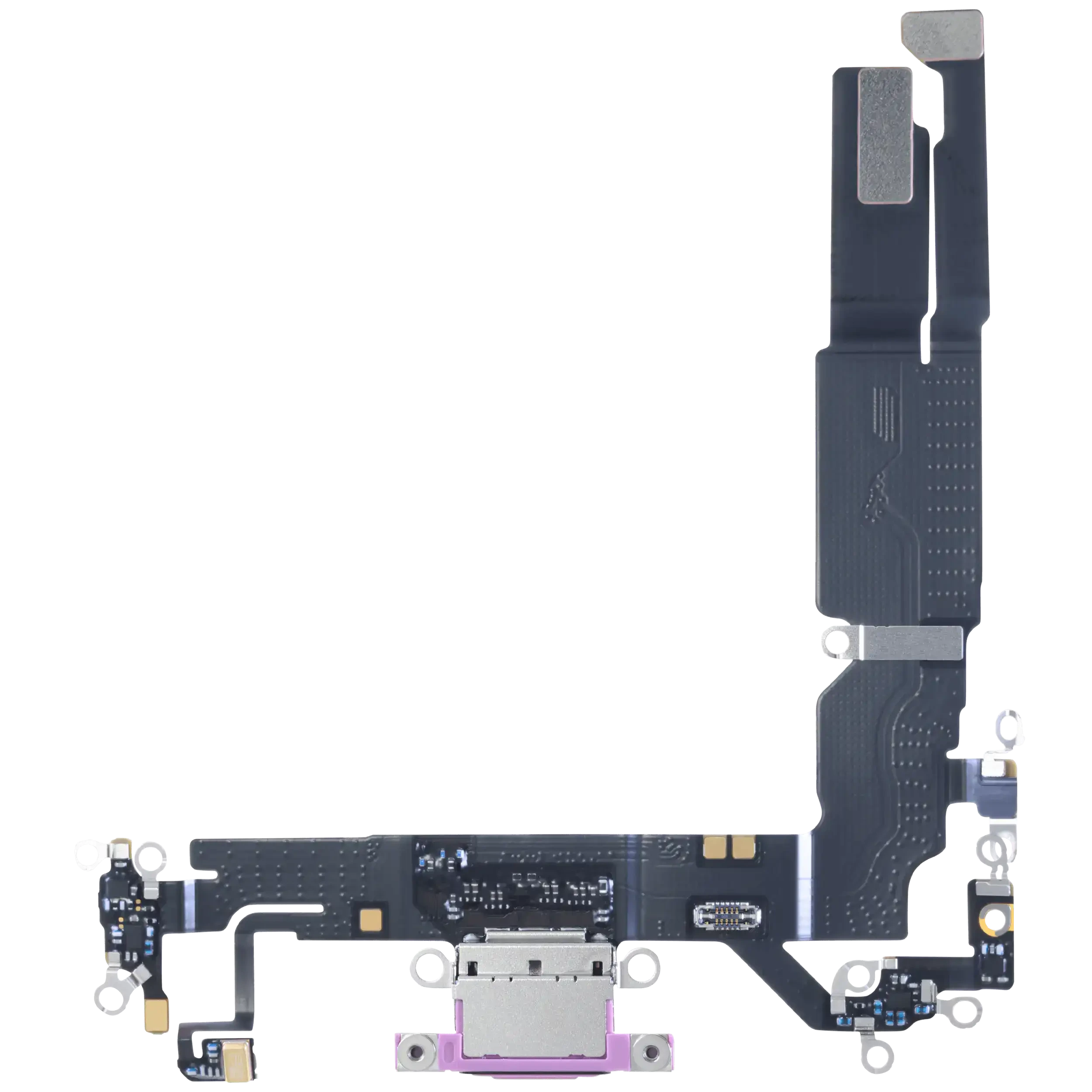 Flat connettore di ricarica con scheda per iPhone 16 (EU / UK / CA) (Service Pack) (Rosa)