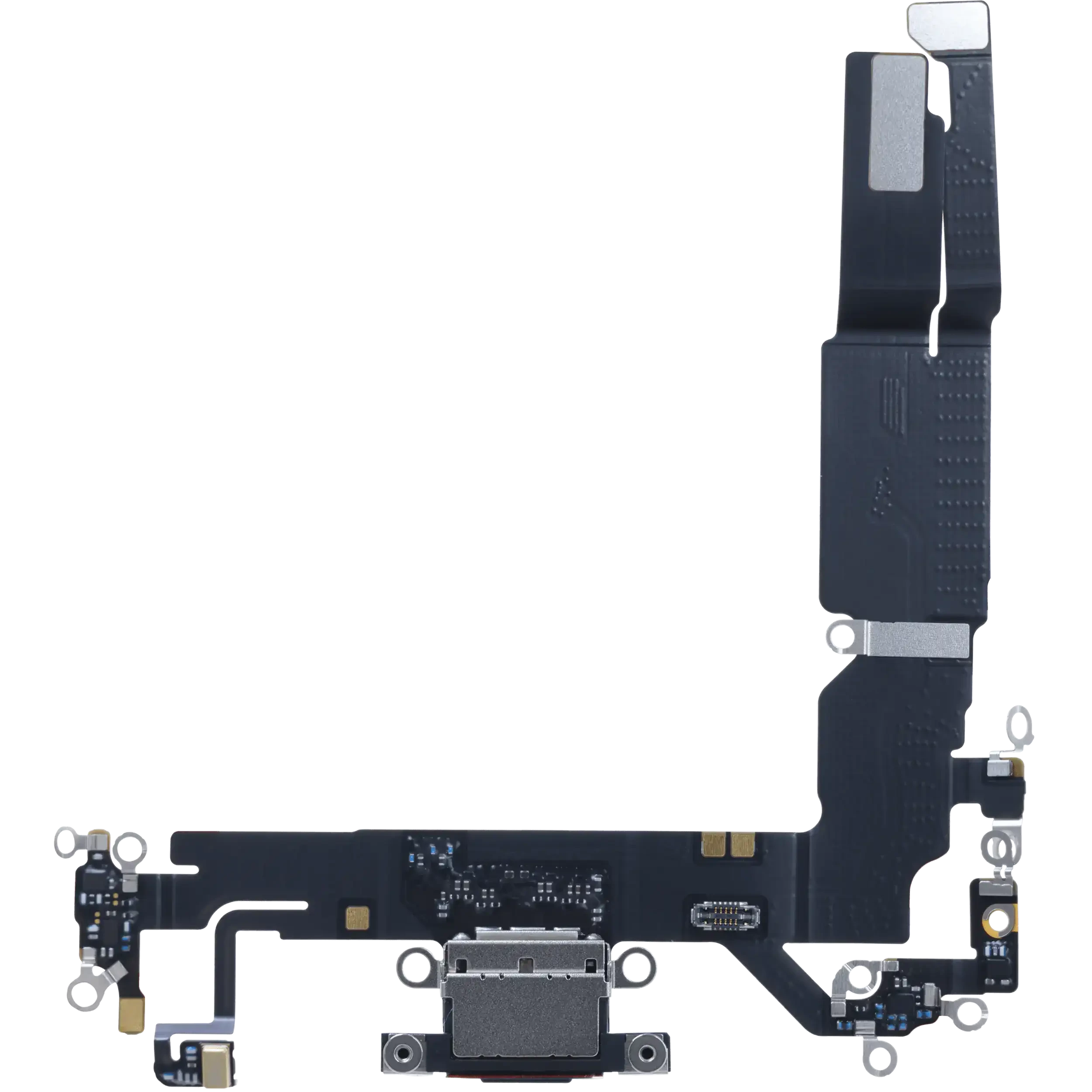 Flat connettore di ricarica con scheda per iPhone 16 (EU / UK / CA) (Service Pack) (Nero)
