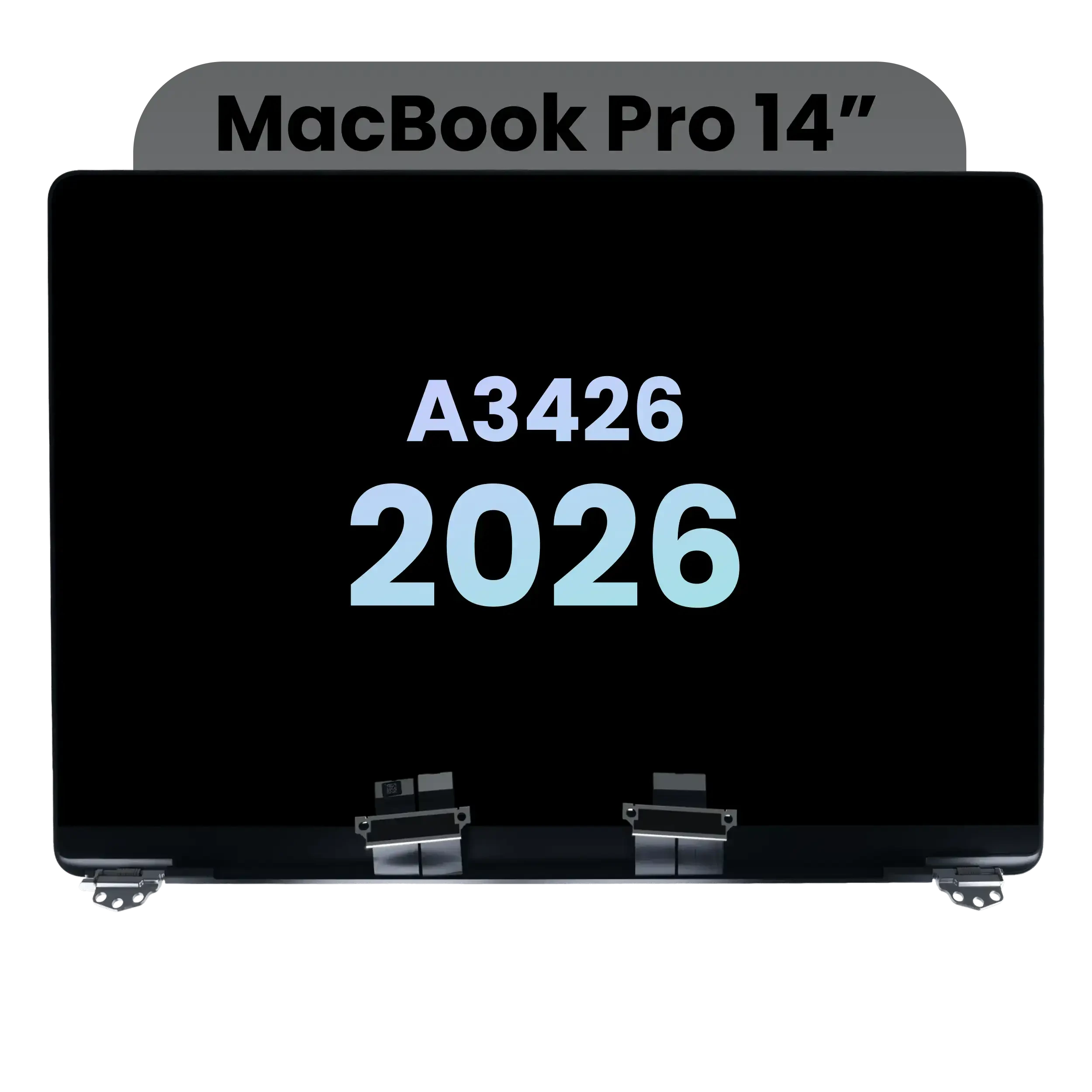 Display LCD completo per MacBook Pro 14" A3426 (2026) (Service Pack) (Nero siderale)