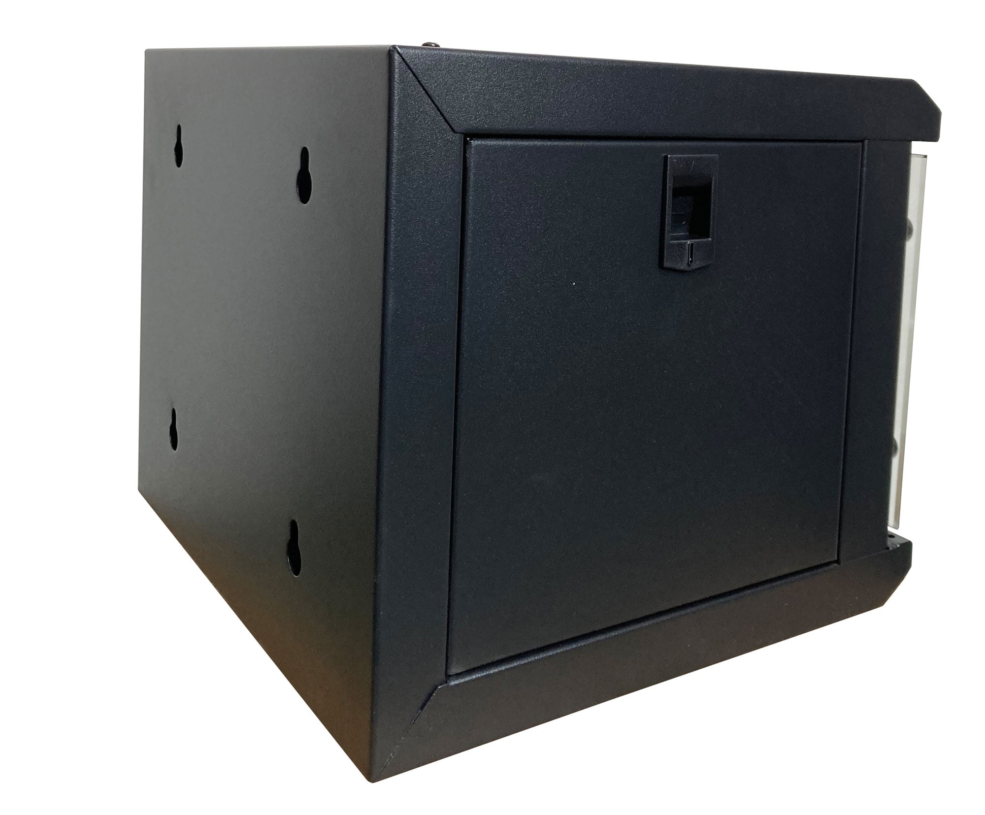Armadio Rack 10'' a Muro 6 Unità Pannelli Asportabili Nero