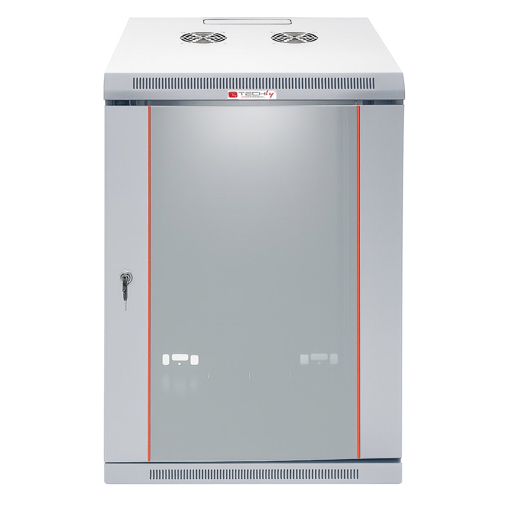 Armadio Rack 19'' a muro 20 unità sezione unica prof. 450 mm Grigio