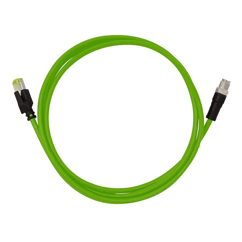 Cavo di Rete Industriale M12 RJ45 Cat. 6A SFTP PUR 5m