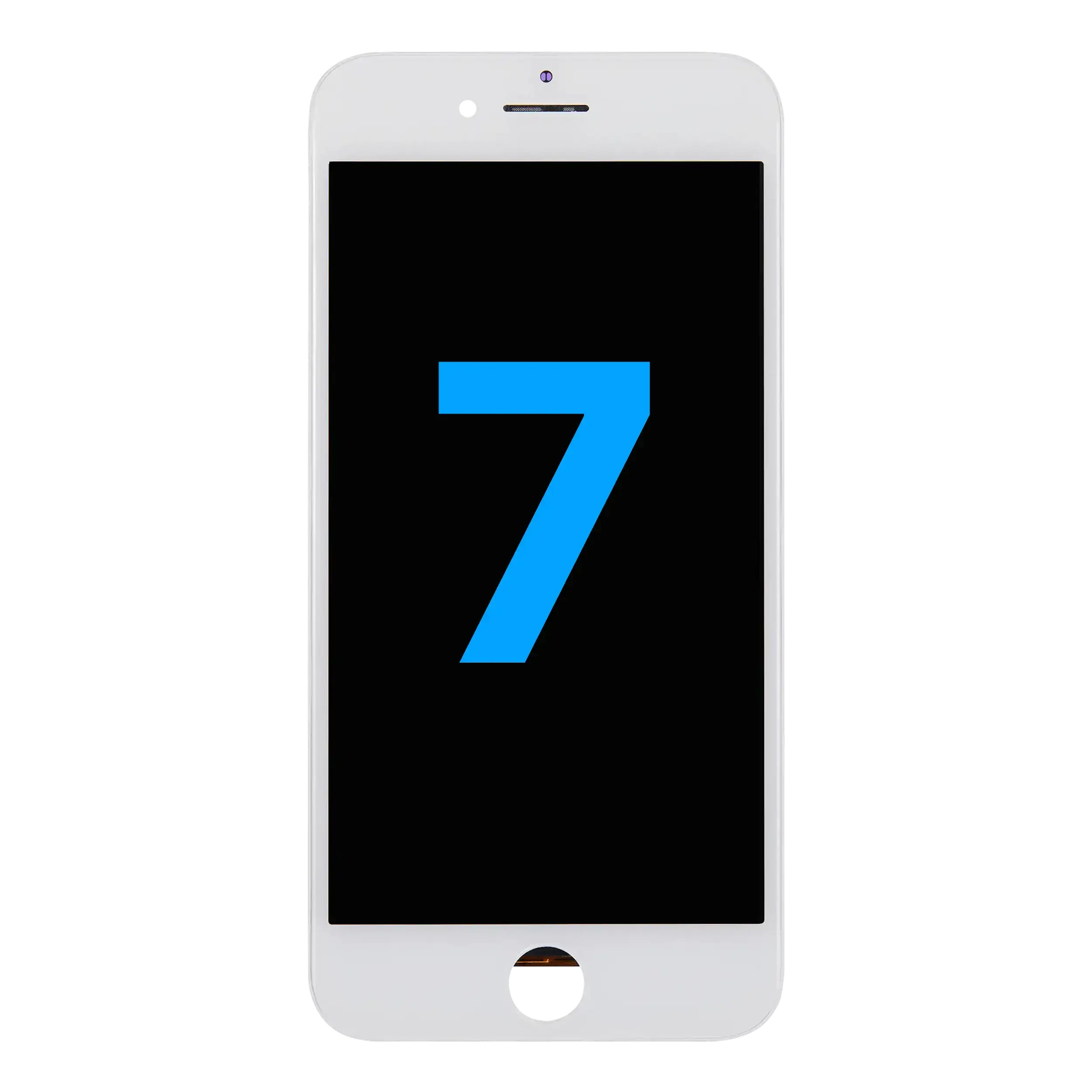 LCD Assembly With Steel Plate per iPhone 7 (Bianco)