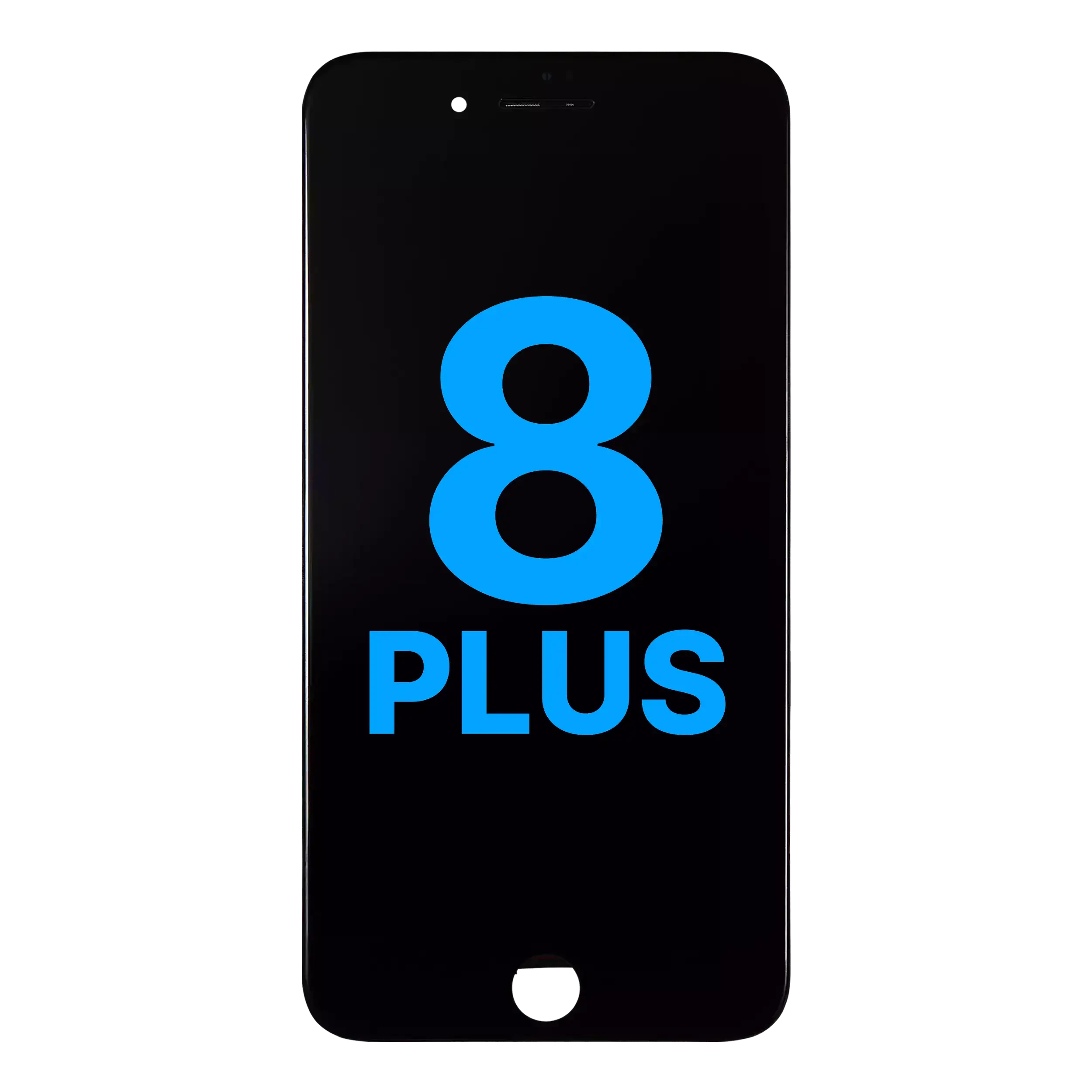LCD Assembly With Steel Plate per iPhone 8 Plus (Nero)