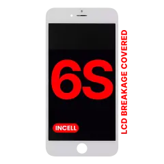Display LCD completo con piastra per iPhone 6S (Bianco)