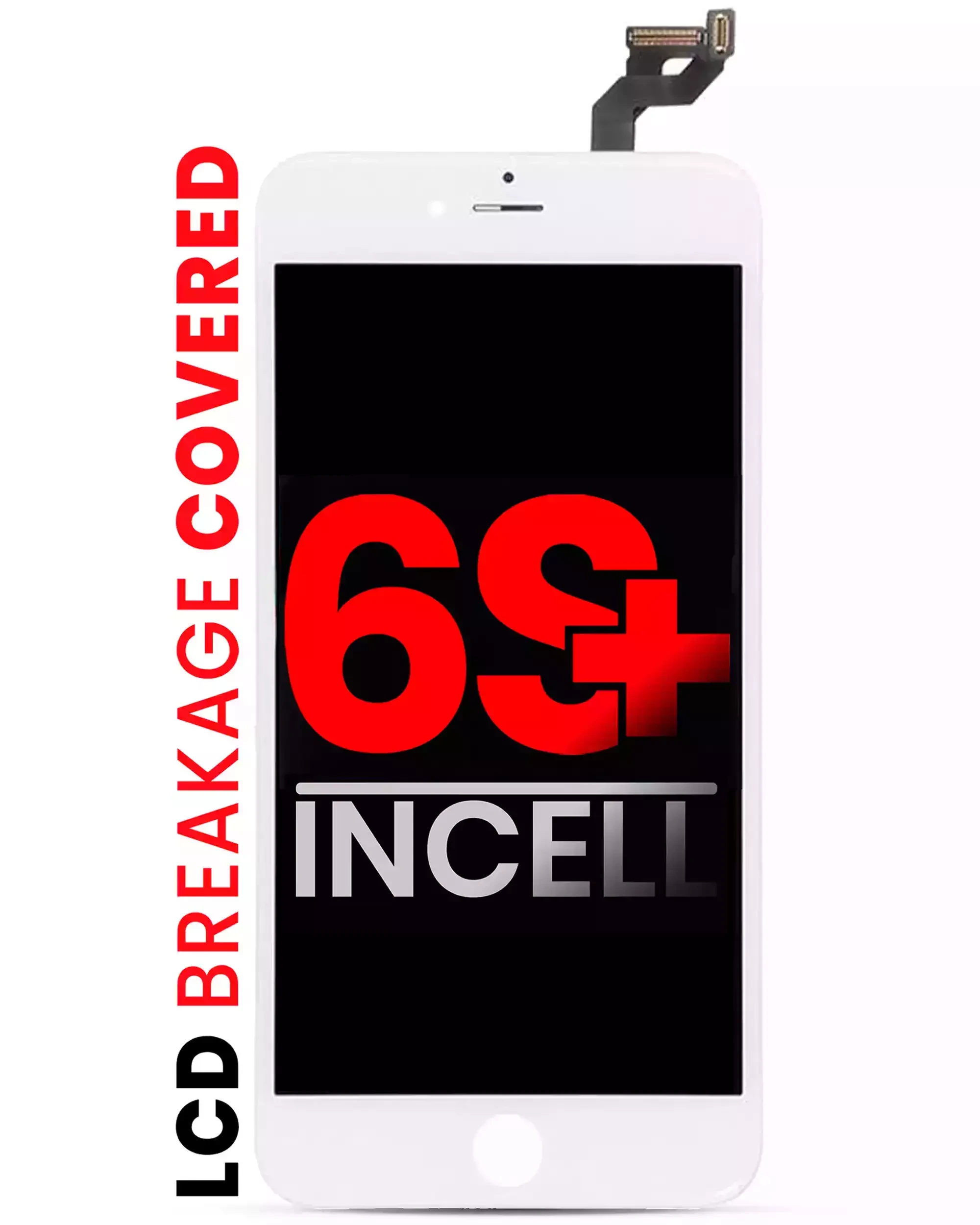 LCD Assembly With Steel Plate per iPhone 6S Plus (Bianco)
