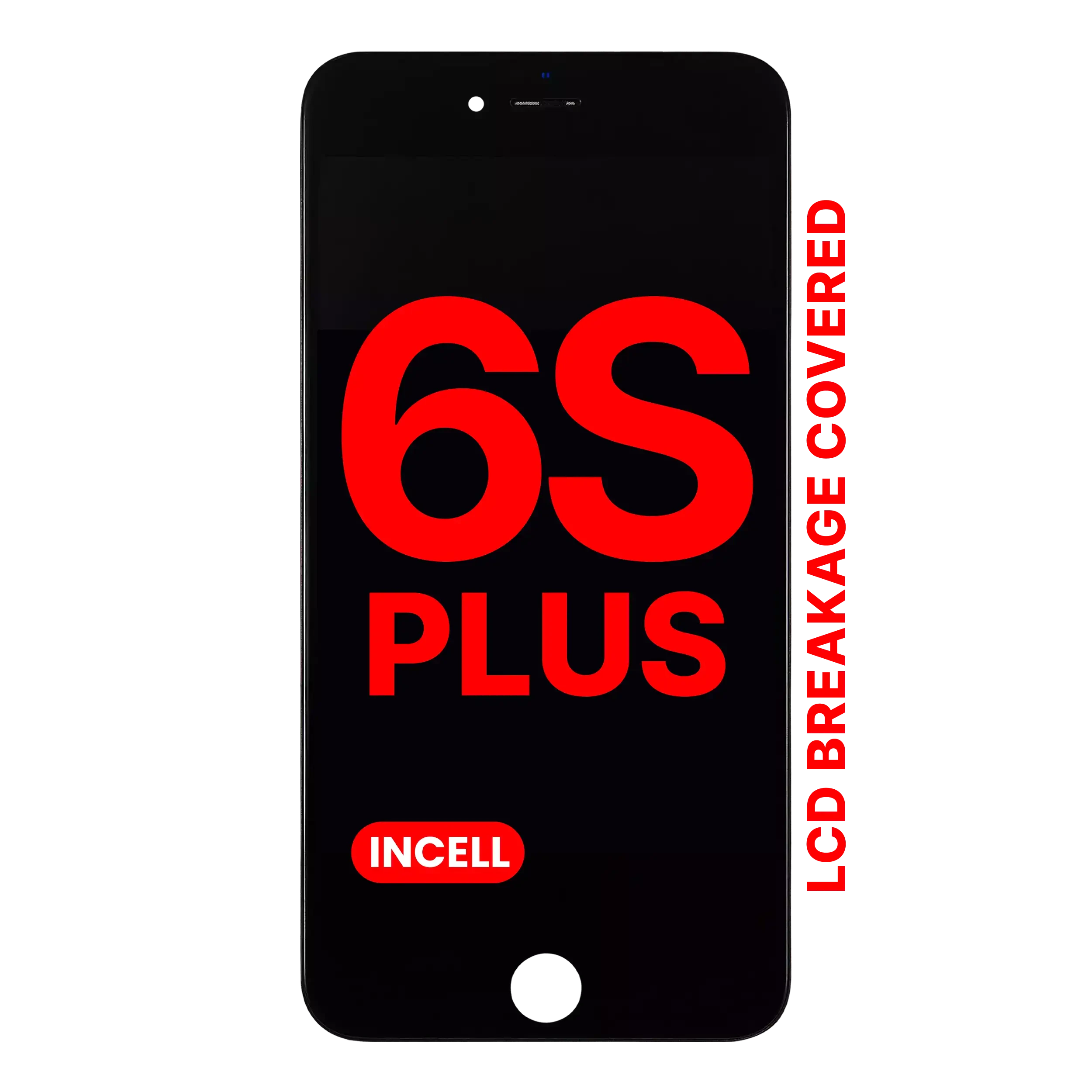LCD Assembly With Steel Plate per iPhone 6S Plus (Nero)