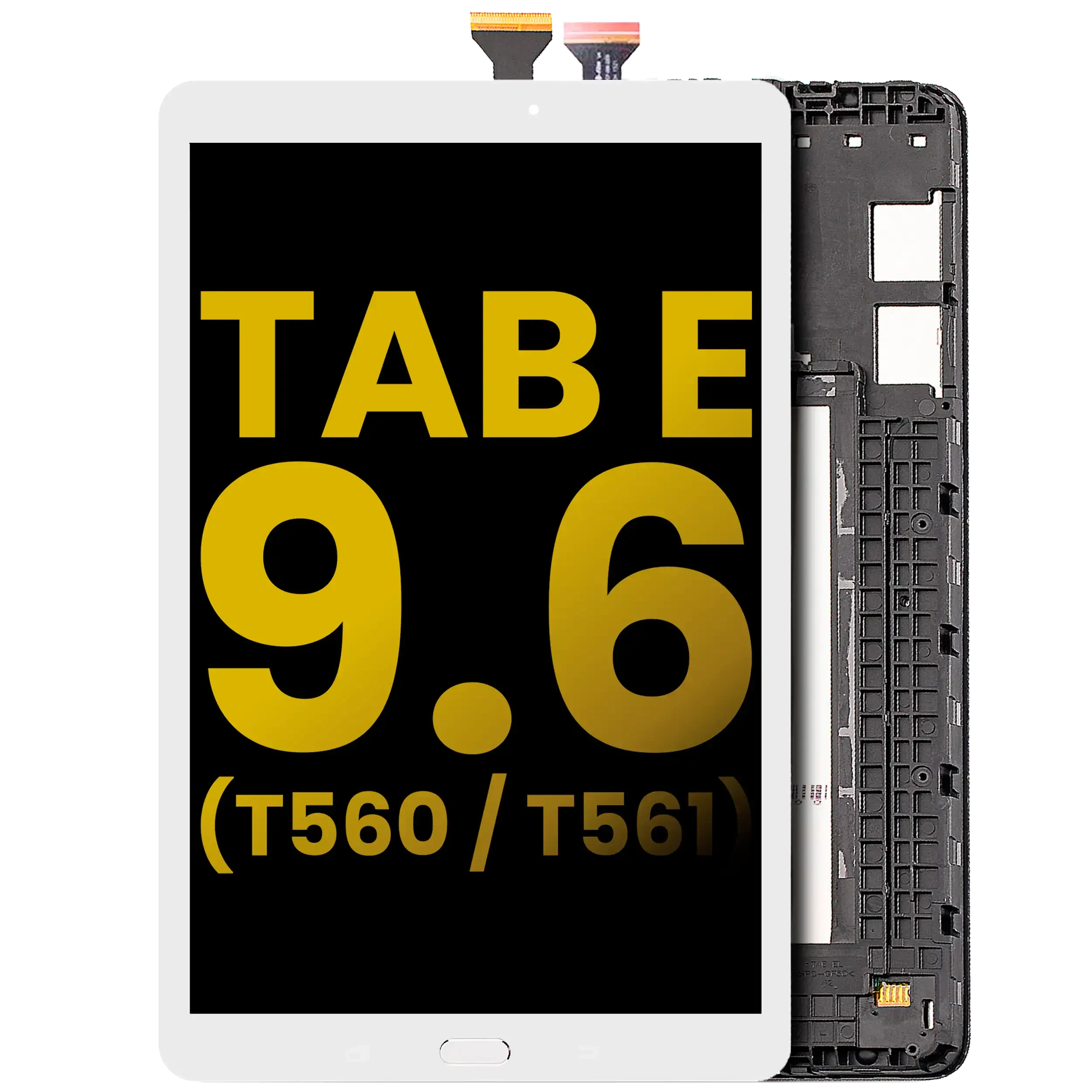Display LCD completo con Frame per Samsung Galaxy Tab E 9.6" (T560 / T561 / T567) (2015) (Refurbished) (Bianco)
