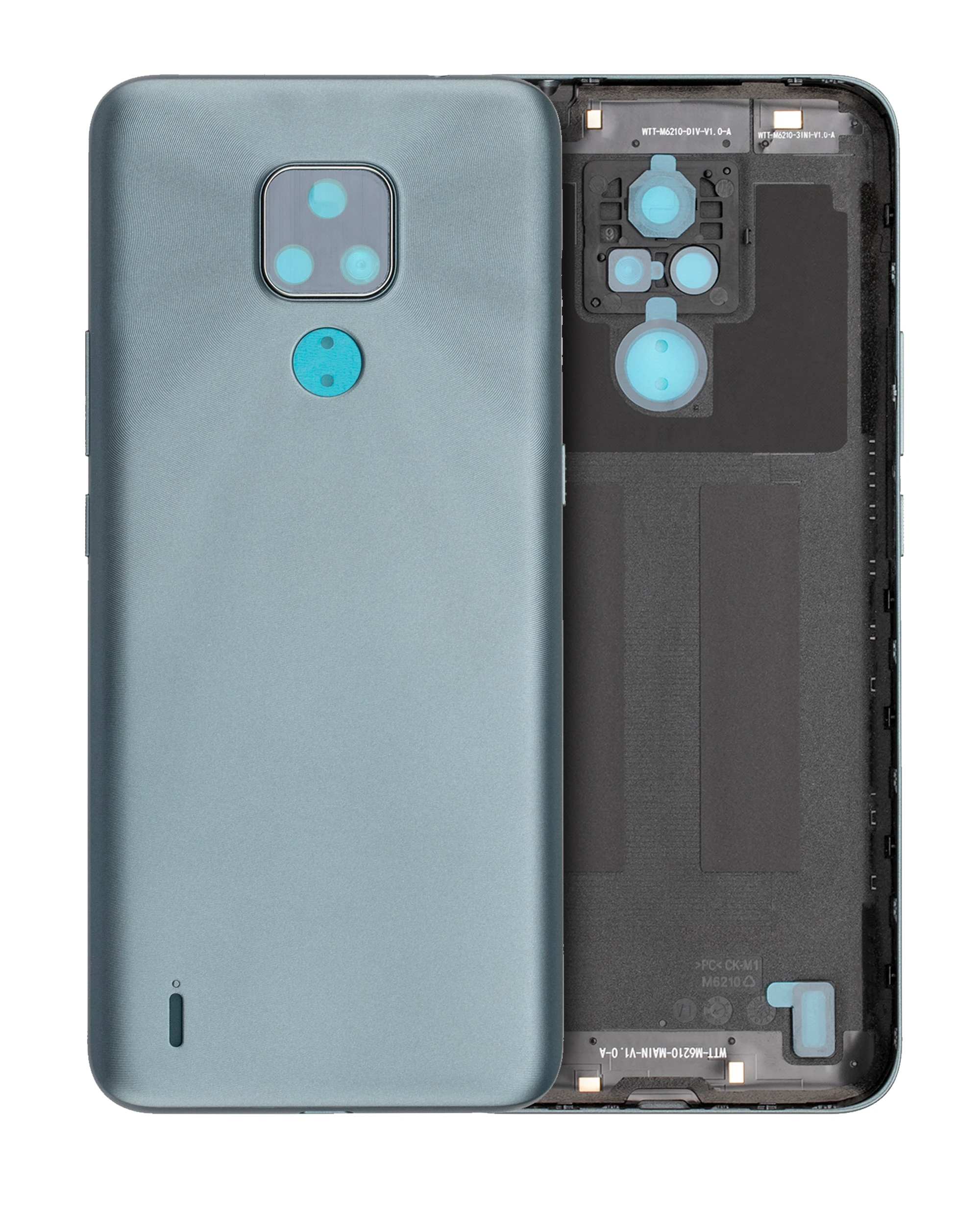Back Cover Glass per Motorola Moto E7 (XT2095 / 2020) (Mineral Gray)