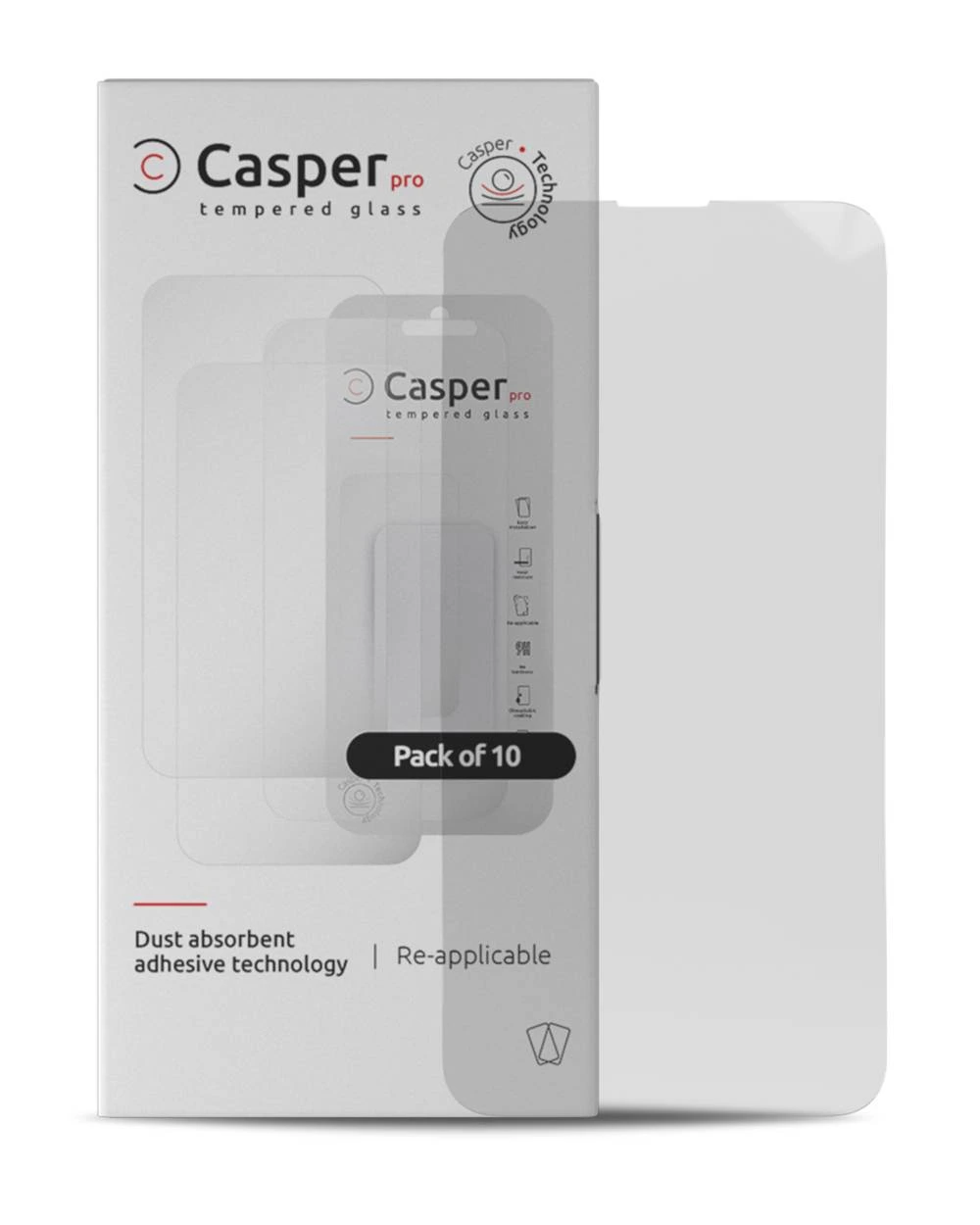 Pro Vetro temperato per iPhone 15 Pro Max (10 Pack) (Clear)