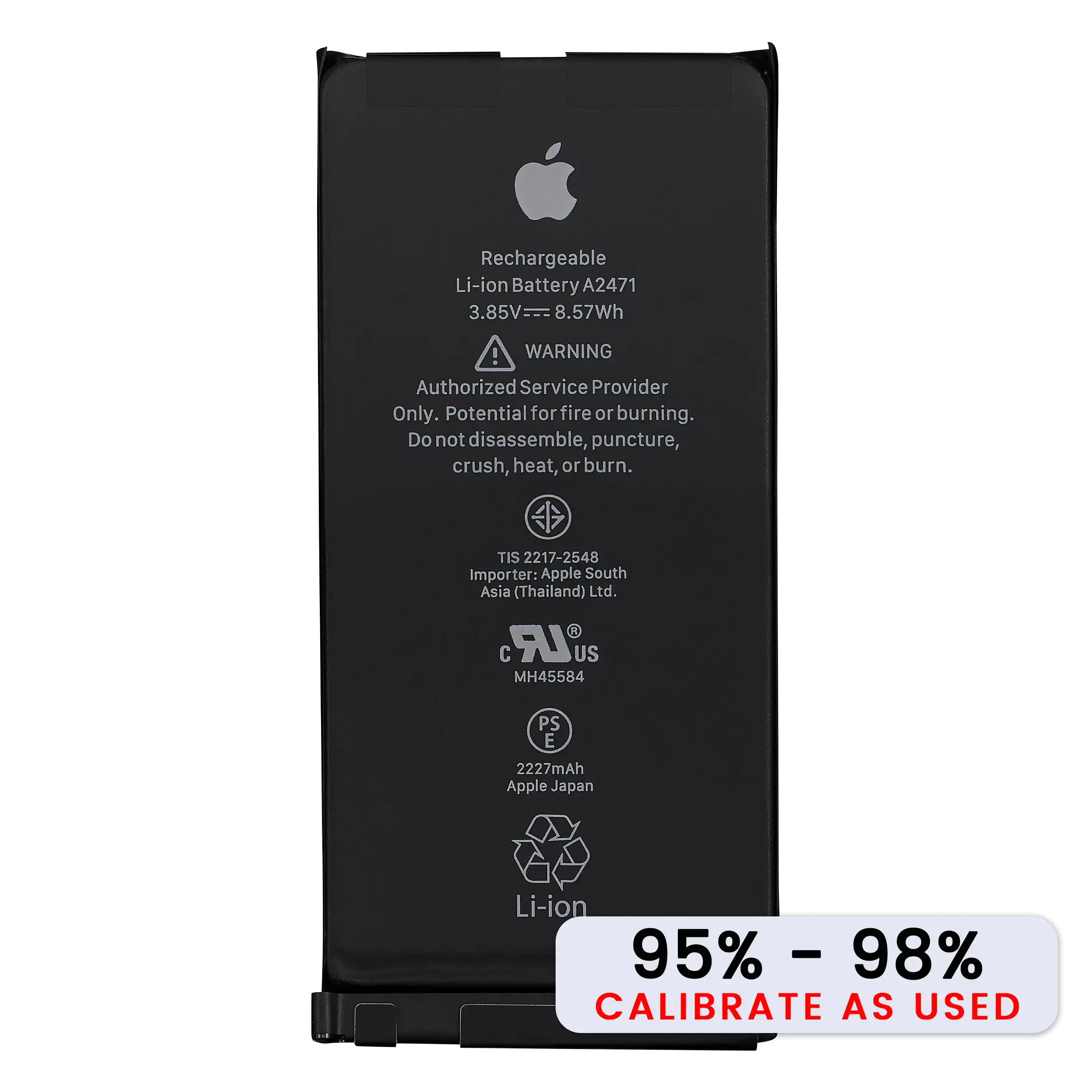 Batteria di ricambio per iPhone 12 Mini (Used OEM Pull: Grade B / SOH 95% to 98%)