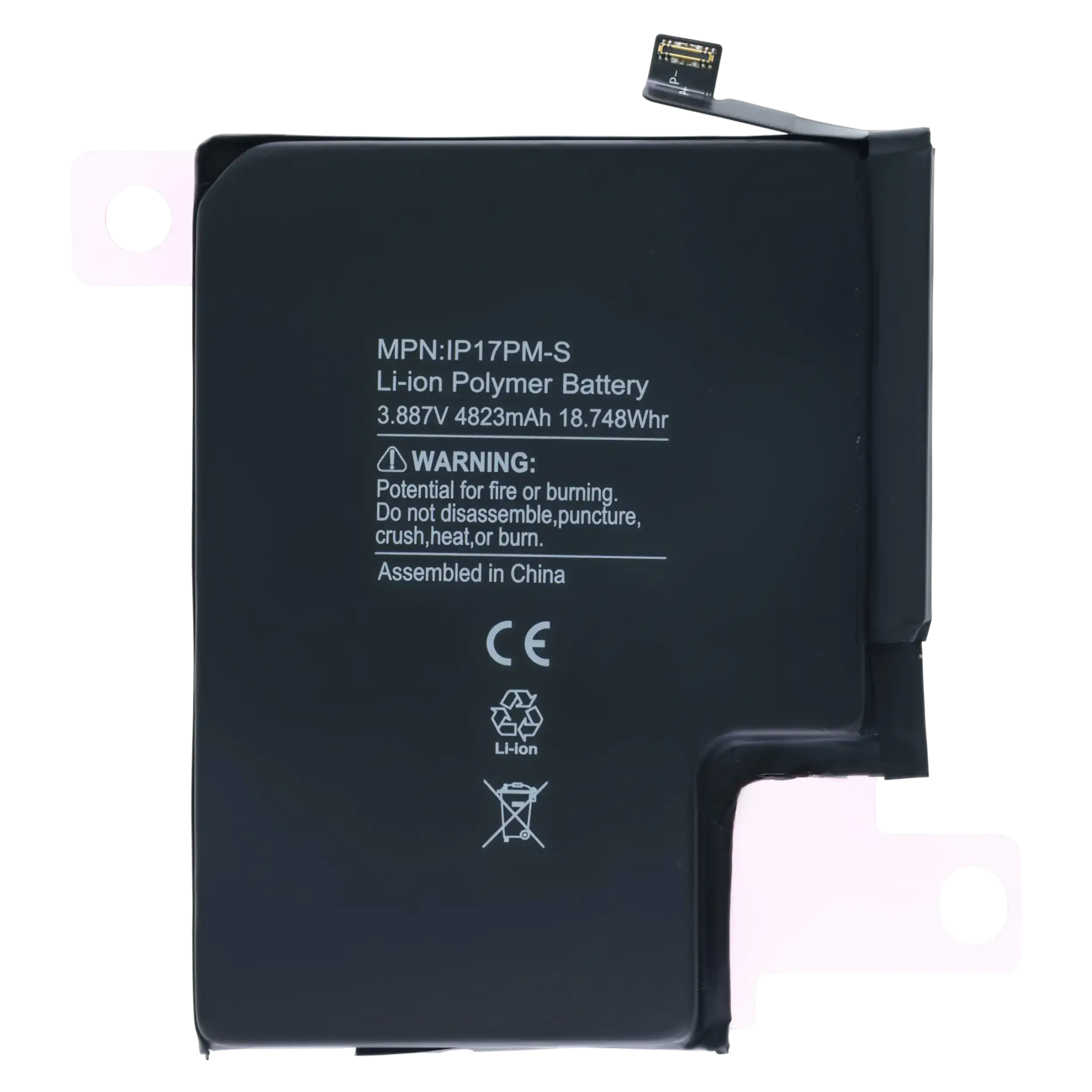 Batteria di ricambio per iPhone 17 Pro Max (UK / EU Version)