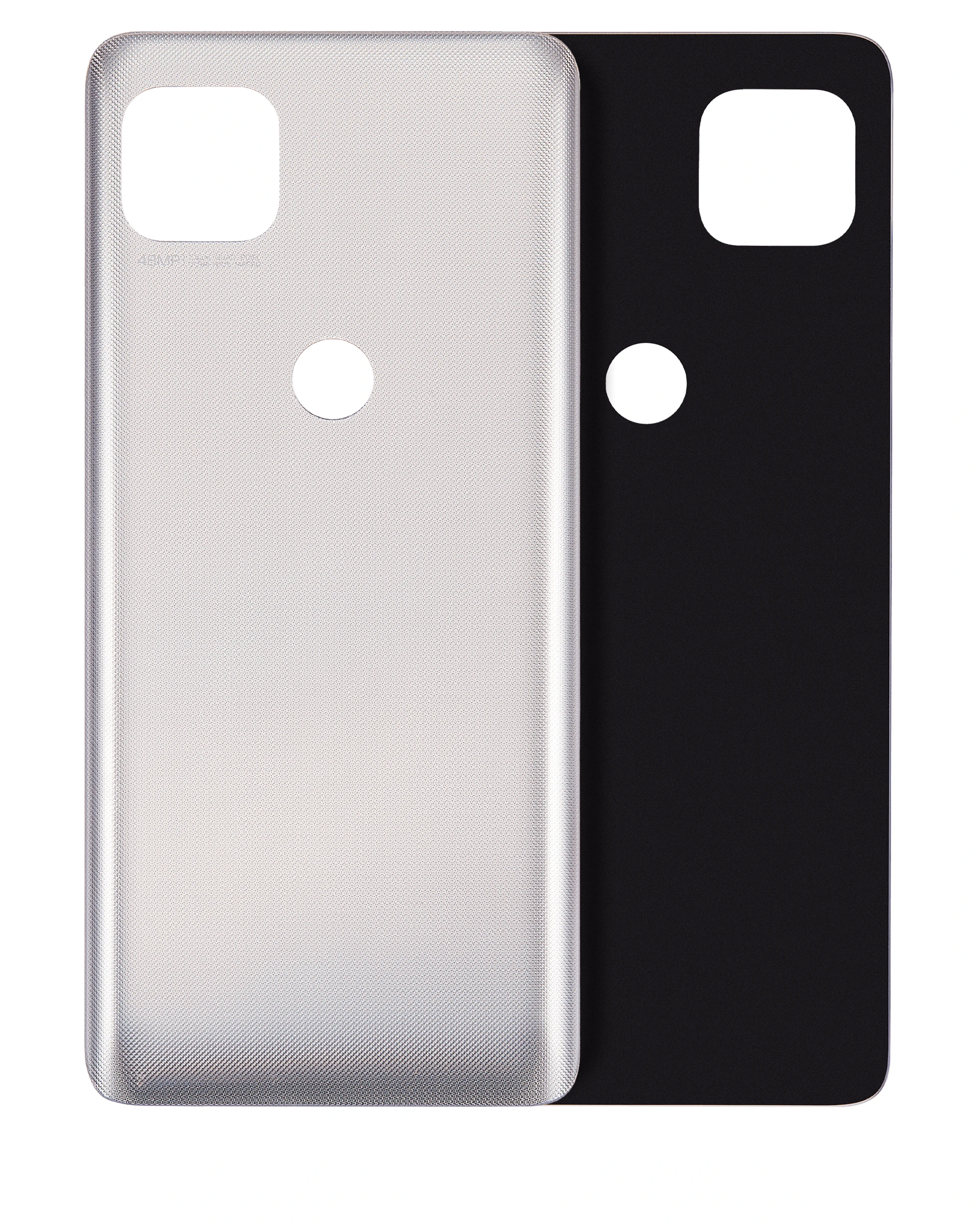 Back Cover Glass per Motorola Moto One 5G Ace (XT2113-1/2 / 2021) (Frosted Argento)