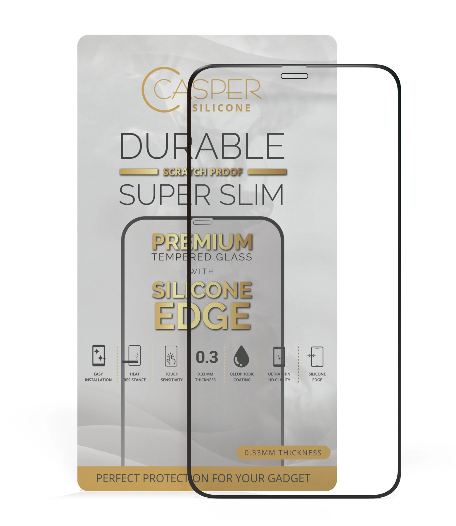 Silicone Vetro temperato per iPhone XS Max / 11 Pro Max (Retail Pack) (Clear)