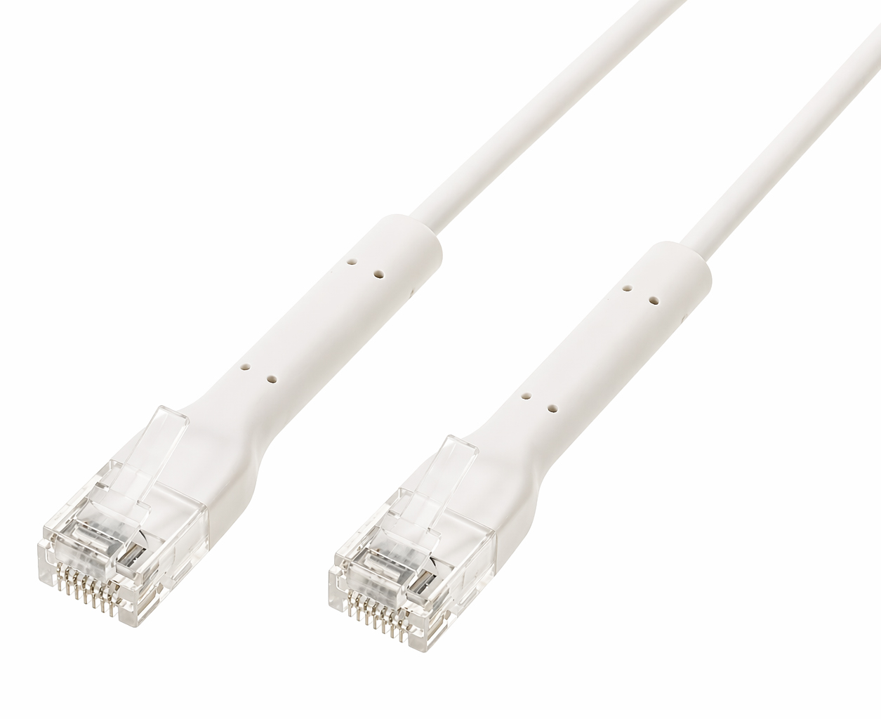 Cavo Slim Patch di Rete Pieghevole in Rame Cat.6A U/UTP 5m Bianco