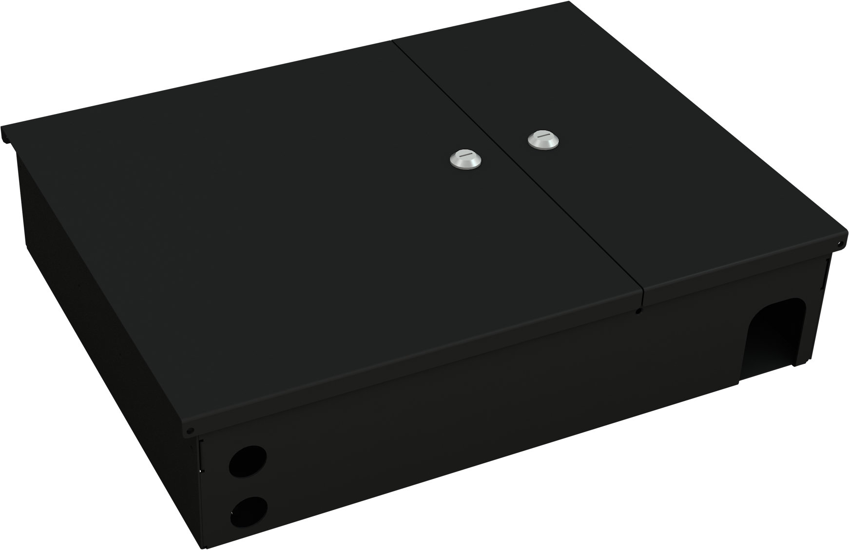Box a Muro per Fibra Ottica Large Nero