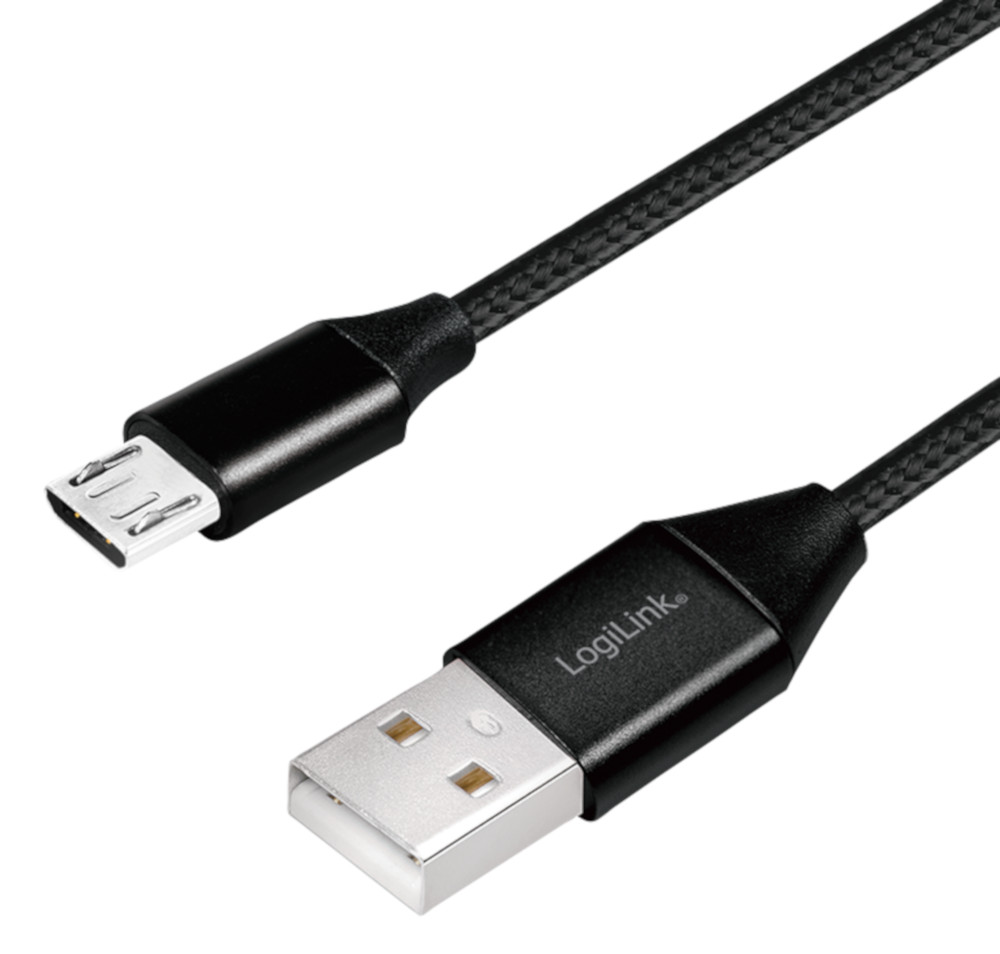 Cavo USB Micro-B Maschio/USB-A Maschio 0,3 m Nero
