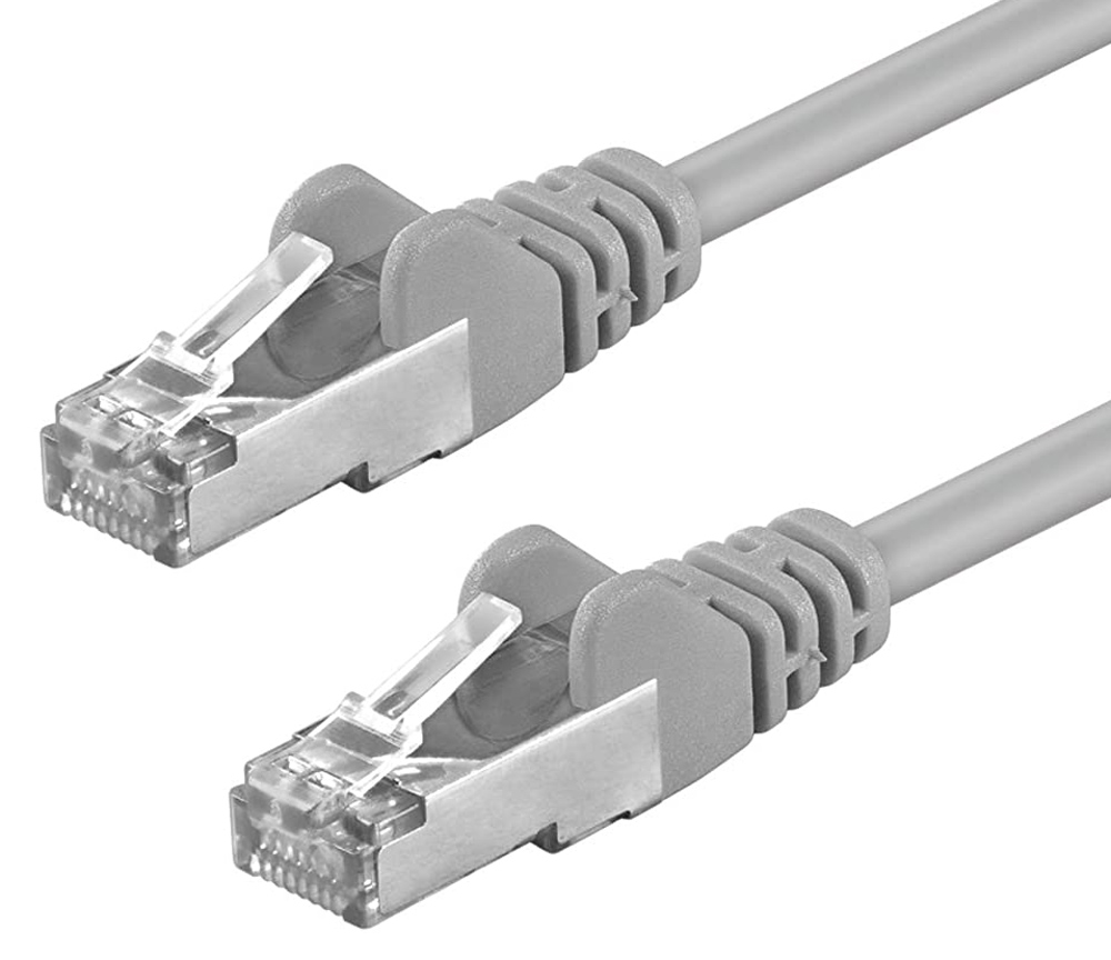 Cavo di Rete Patch in CCA Cat.5E Schermato F/UTP 20 metri Grigio