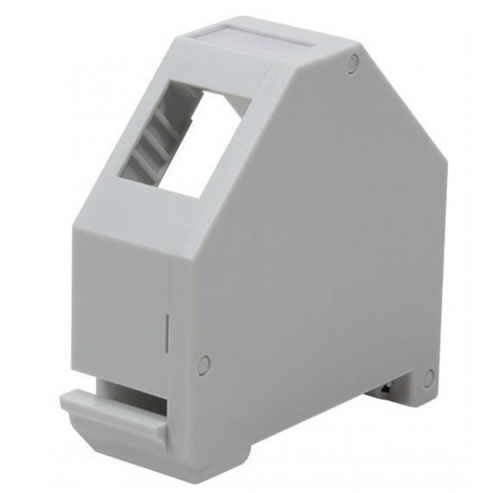 Adattatore keystone RJ45 per Barra DIN espandibile in Plastica non schermato