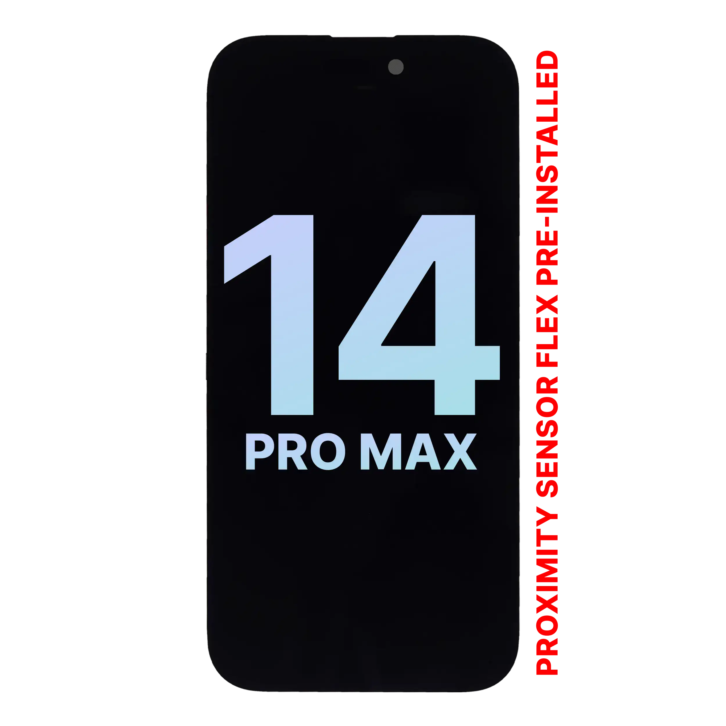 Display OLED completo con Sensore prossimità flat Pre-Installed per iPhone 14 Pro Max (Service Pack)