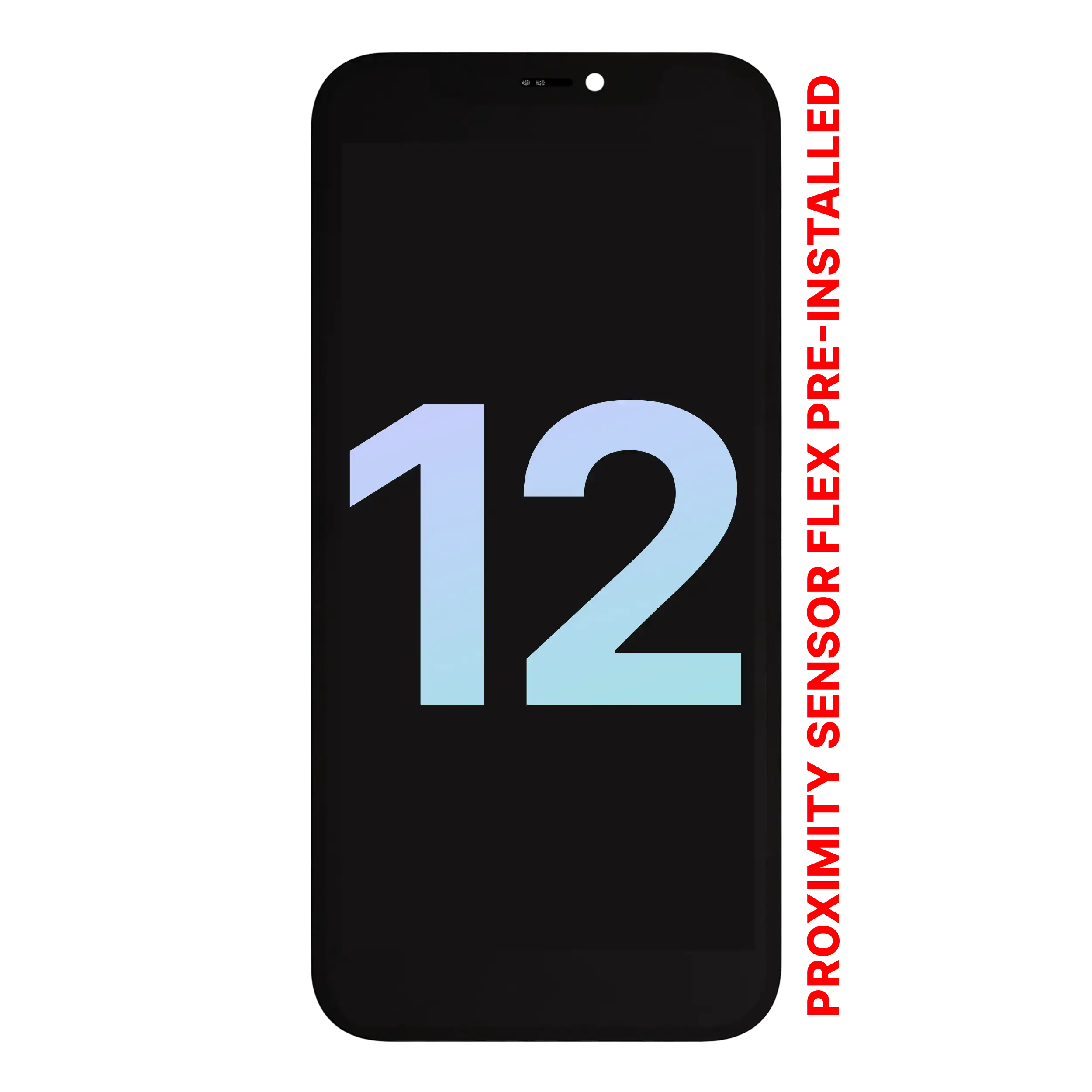 Display OLED completo con Sensore prossimità flat Pre-Installed per iPhone 12 (Service Pack)