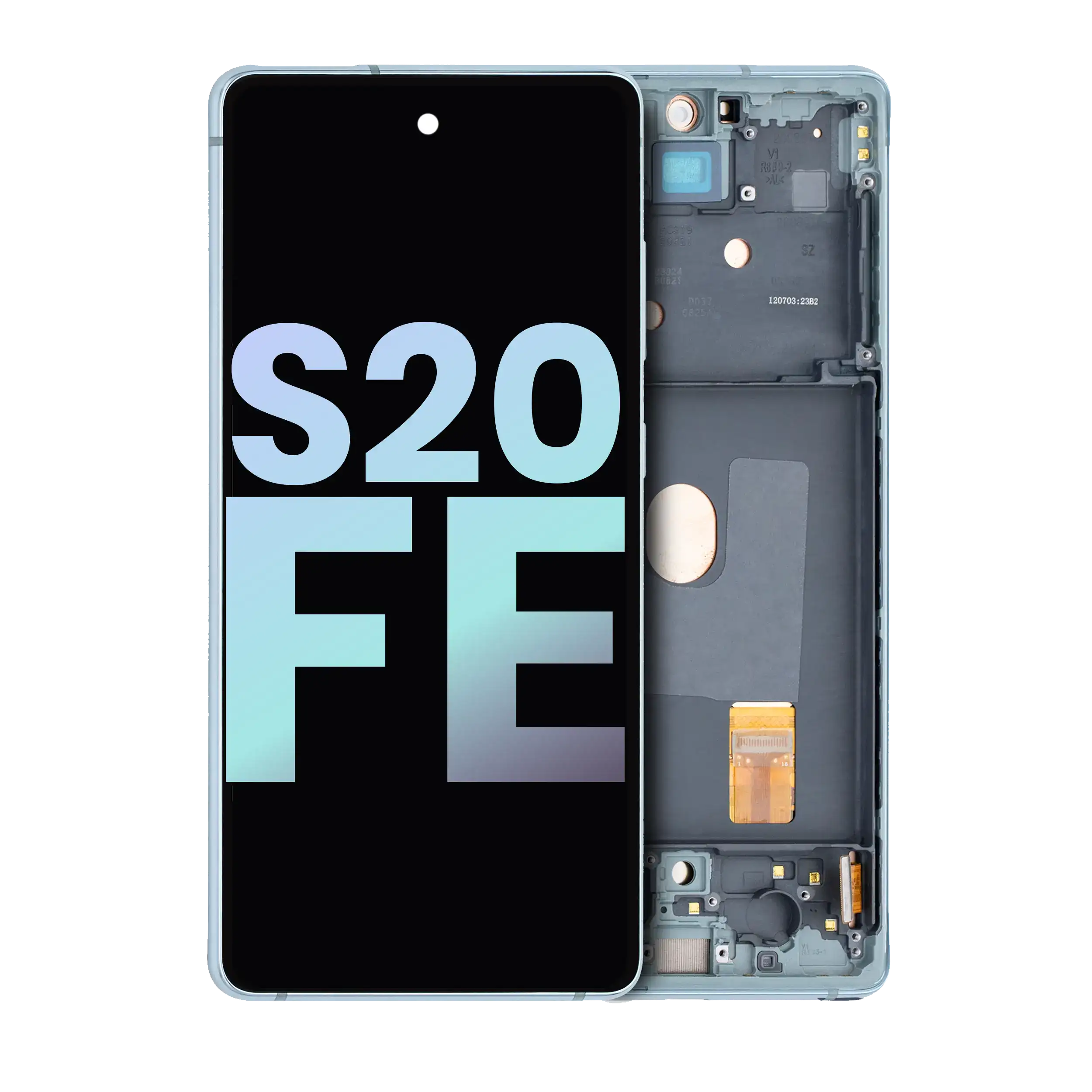 Display OLED completo con Frame per Samsung Galaxy S20 FE 4G / 5G (Service Pack) (Cloud Mint)