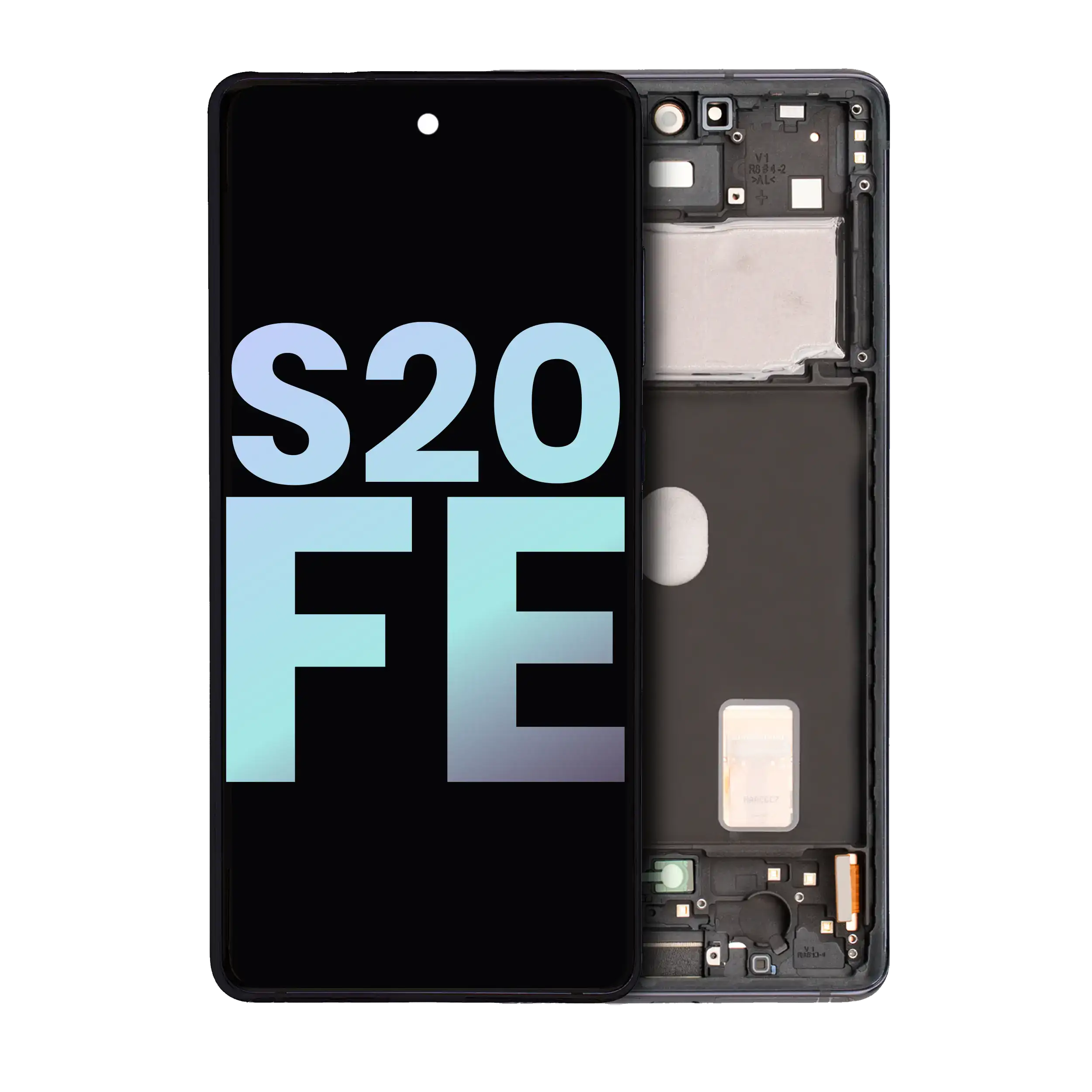 Display OLED completo con Frame per Samsung Galaxy S20 FE 4G / 5G (Service Pack) (Cloud Navy)