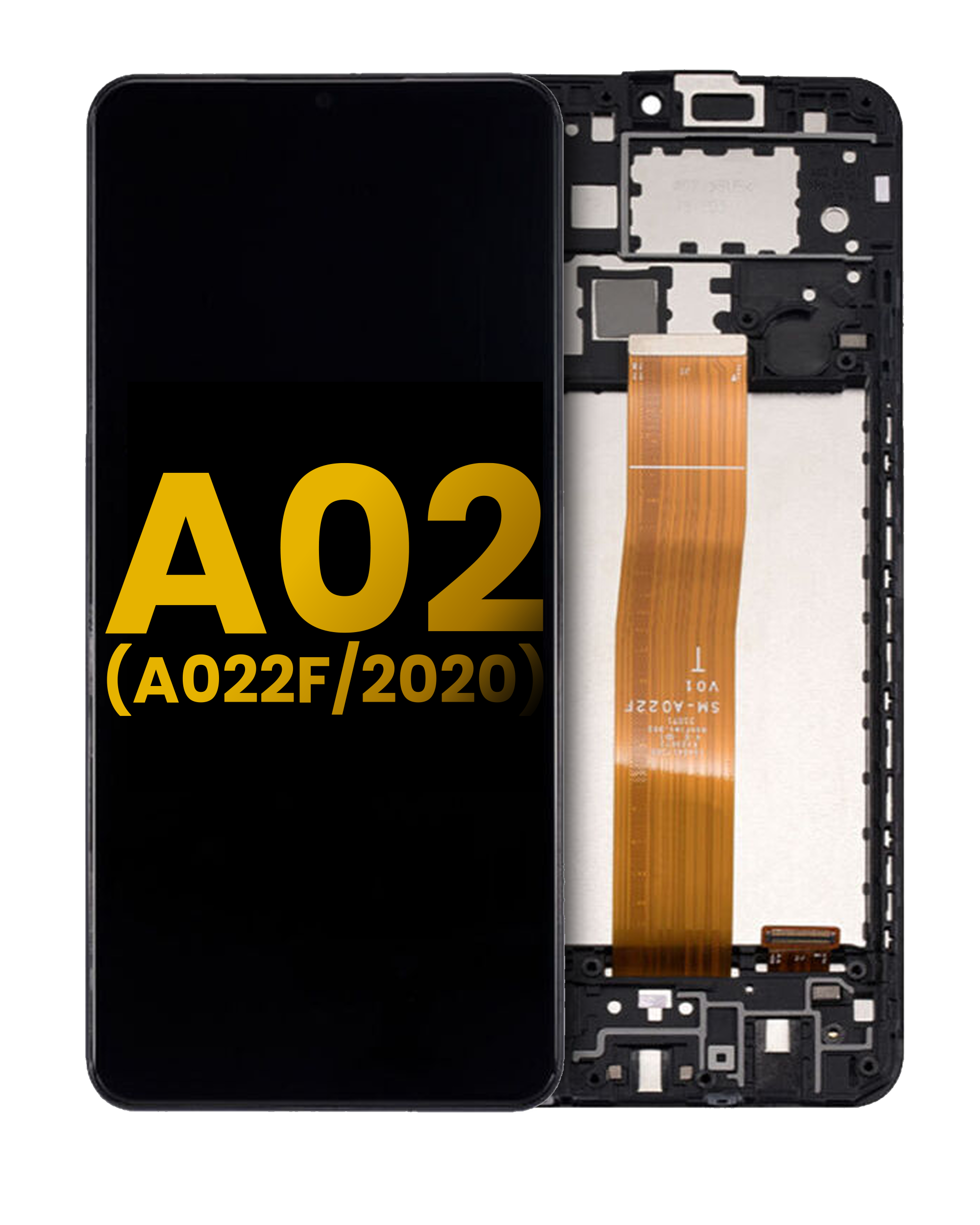 Display LCD completo con Frame per Samsung Galaxy A02 (A022F / 2020) (Refurbished) (tutti i colori)