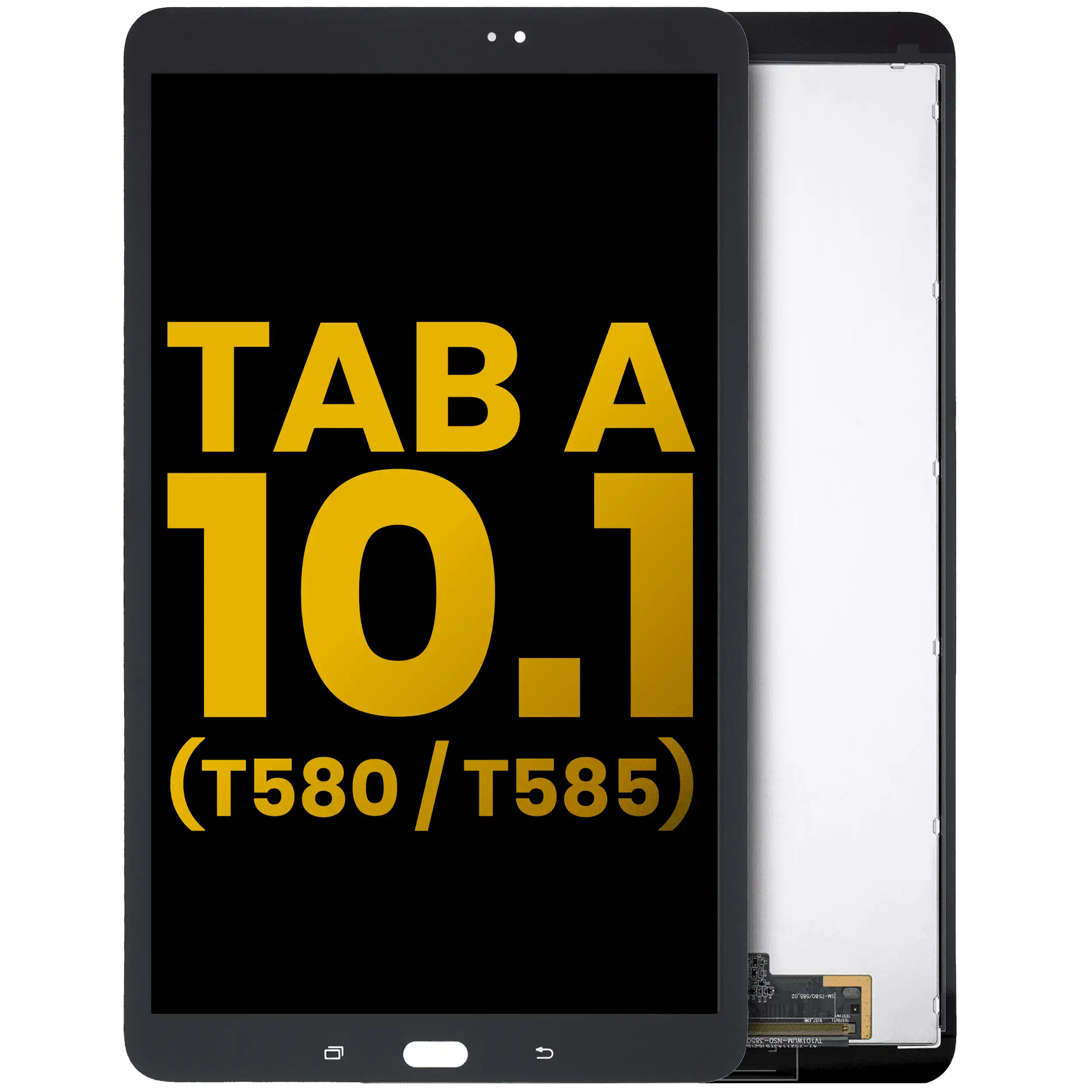 Display LCD completo senza Frame per Samsung Tab A (10.1" / 2016) (T580 / T585) (Refurbished) (Nero)