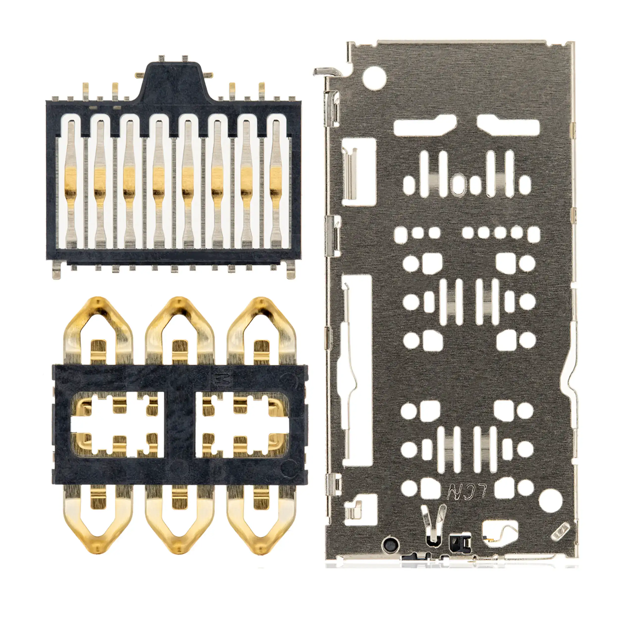 Sim Card Reader per Samsung Galaxy A10 (A105) / A20 (A205) / A30 (A305) / A50 (A505) / A51 (A515) / A70 (A705) / A9 (A920) / TCL 30 SE / Xiaomi Redmi Note 7 / Note 8 / Note 9 / Redmi Note 11 4G (Global Version) (4 set pezzi)