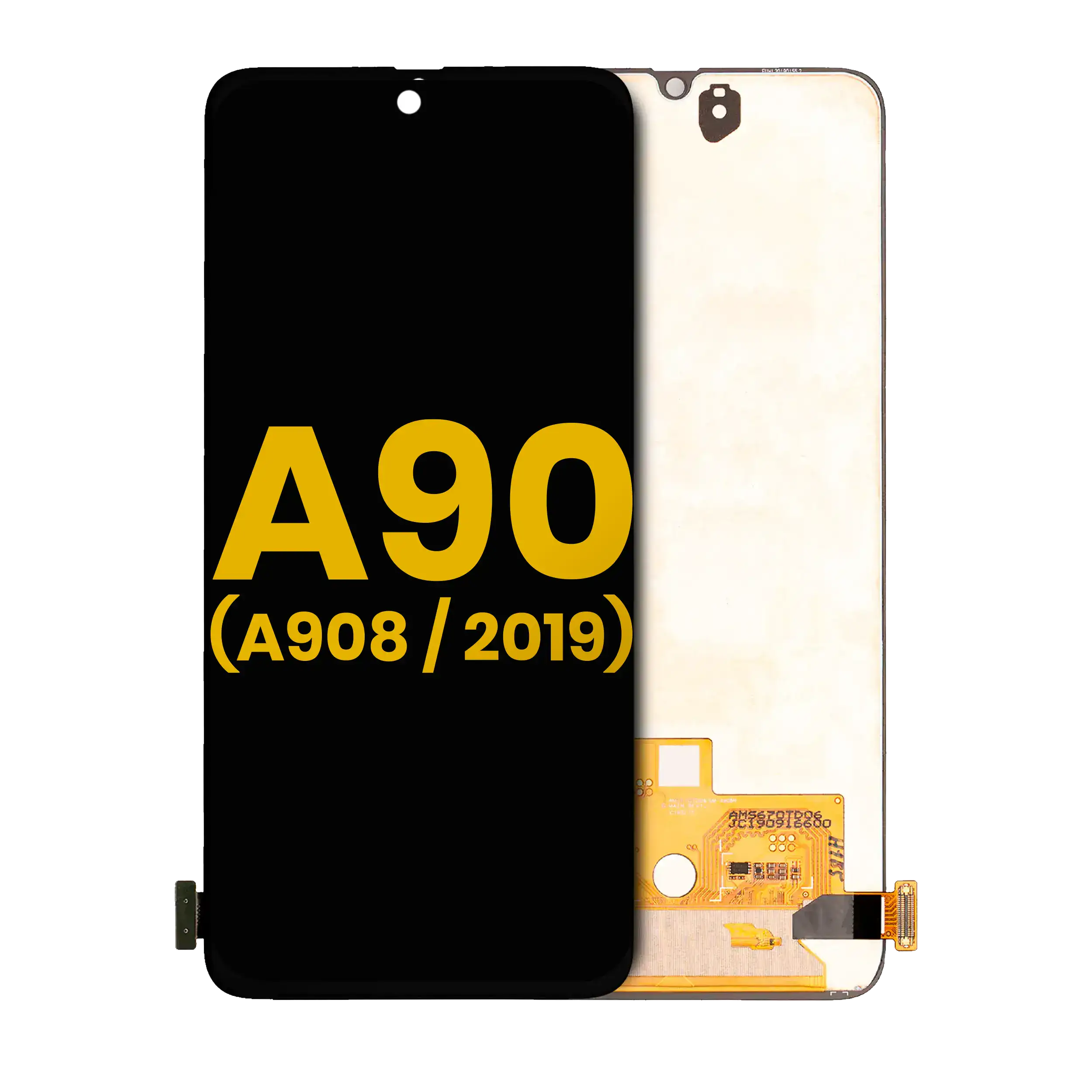 Display OLED completo senza Frame per Samsung Galaxy A90 5G (A908 / 2019) (Refurbished) (Nero)