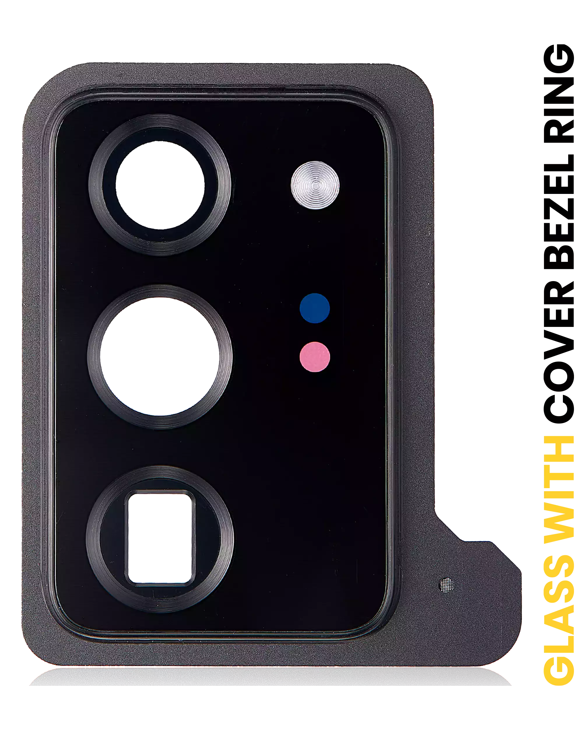 Lente fotocamera posteriore con Cover Cornice Ring per Samsung Galaxy Note 20 Ultra (Mystic Nero)