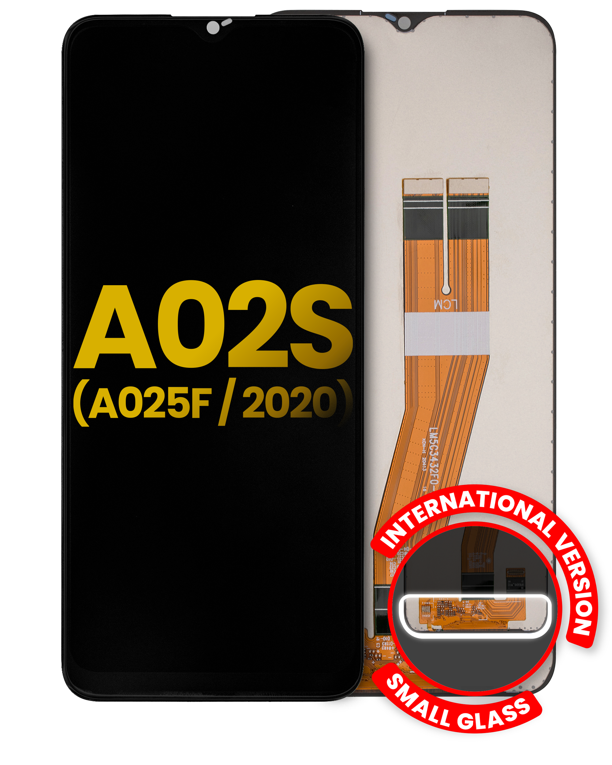 Display LCD completo senza Frame per Samsung Galaxy A02S (A025F / 2020) (International Version) (Refurbished) (tutti i colori)