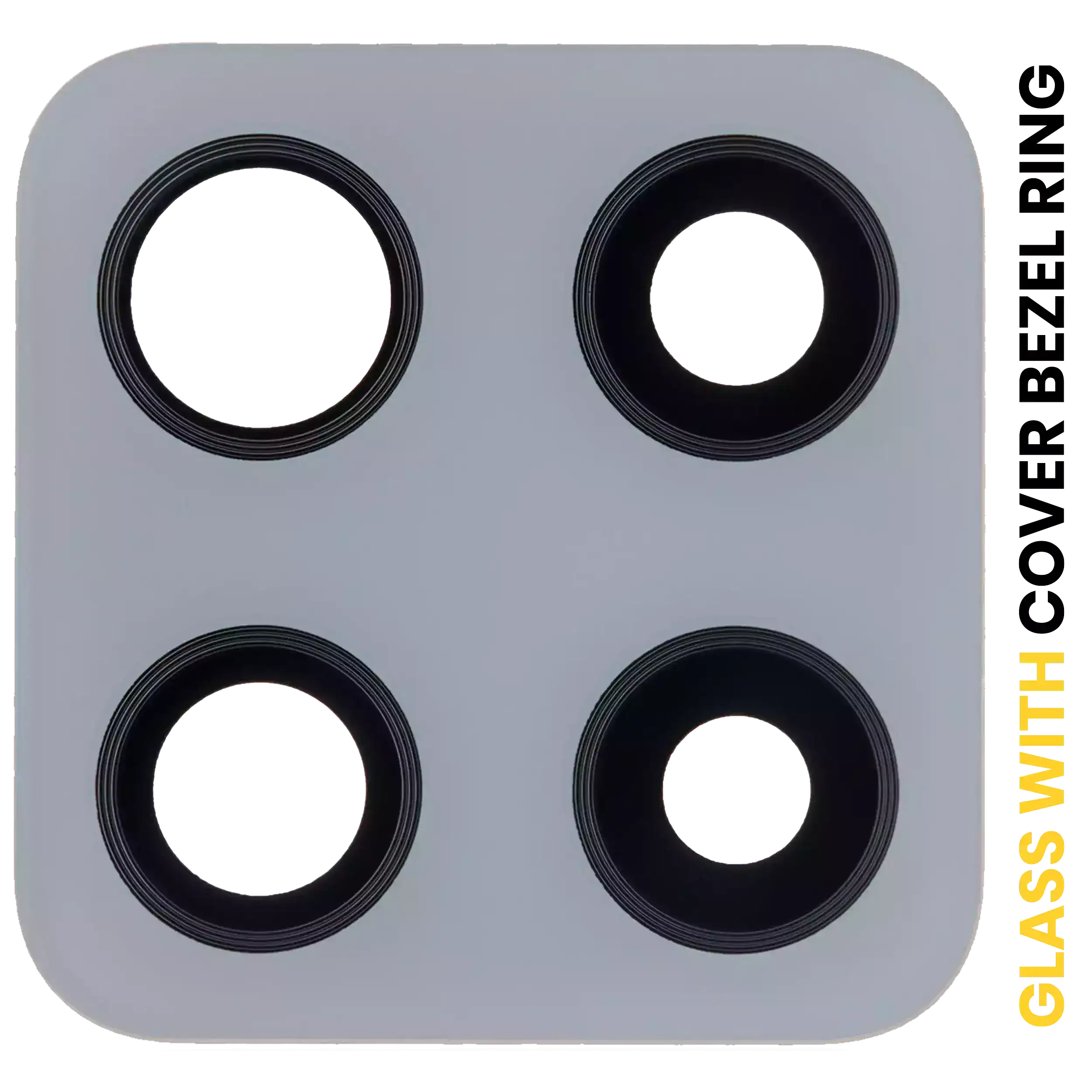 Lente fotocamera posteriore con Cover Cornice Ring per Samsung Galaxy A42 5G (A426 / 2020) (Prism Dot Grigio)