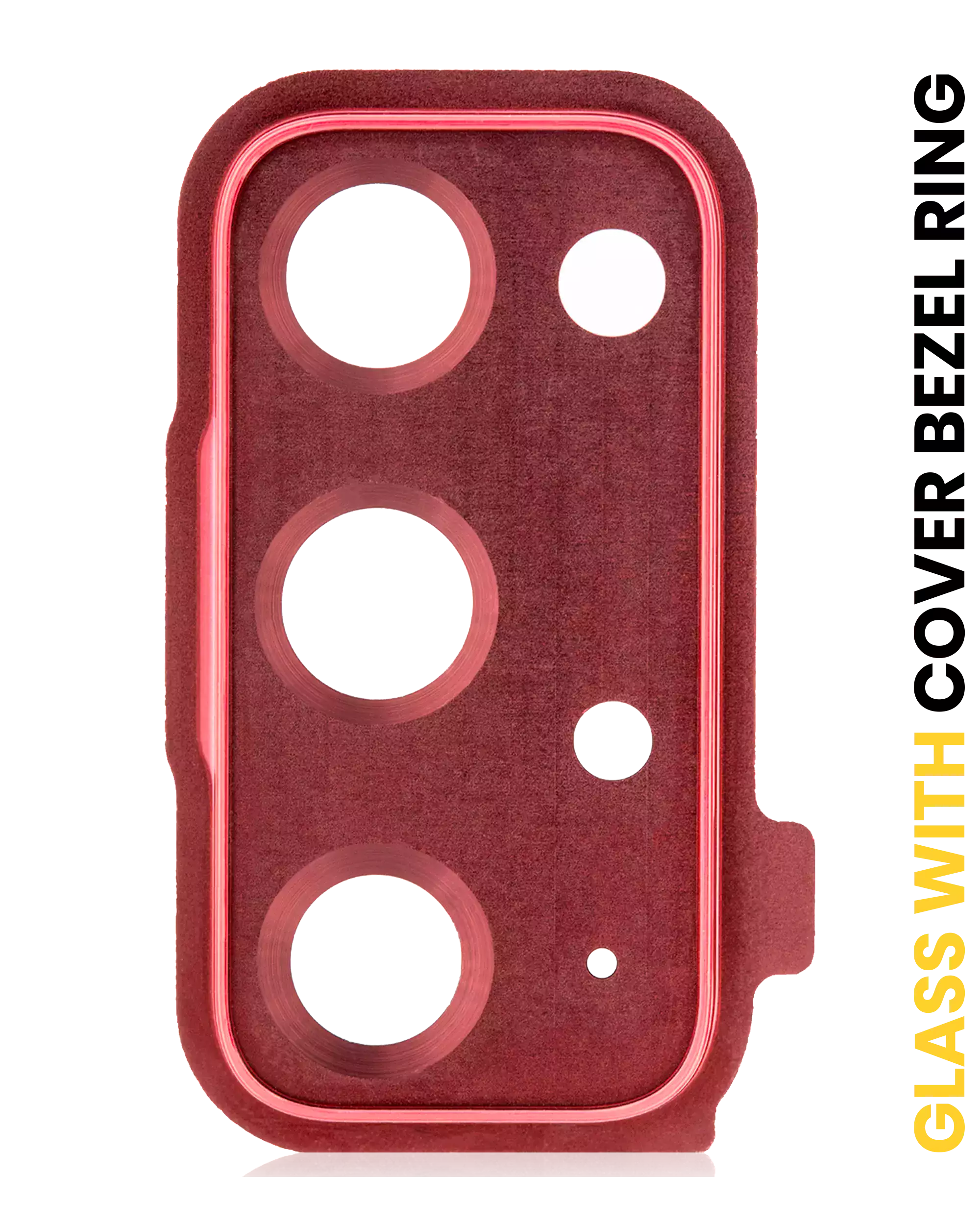 Lente fotocamera posteriore con Cover Cornice Ring per Samsung Galaxy S20 FE 4G / 5G (Cloud Rosso)