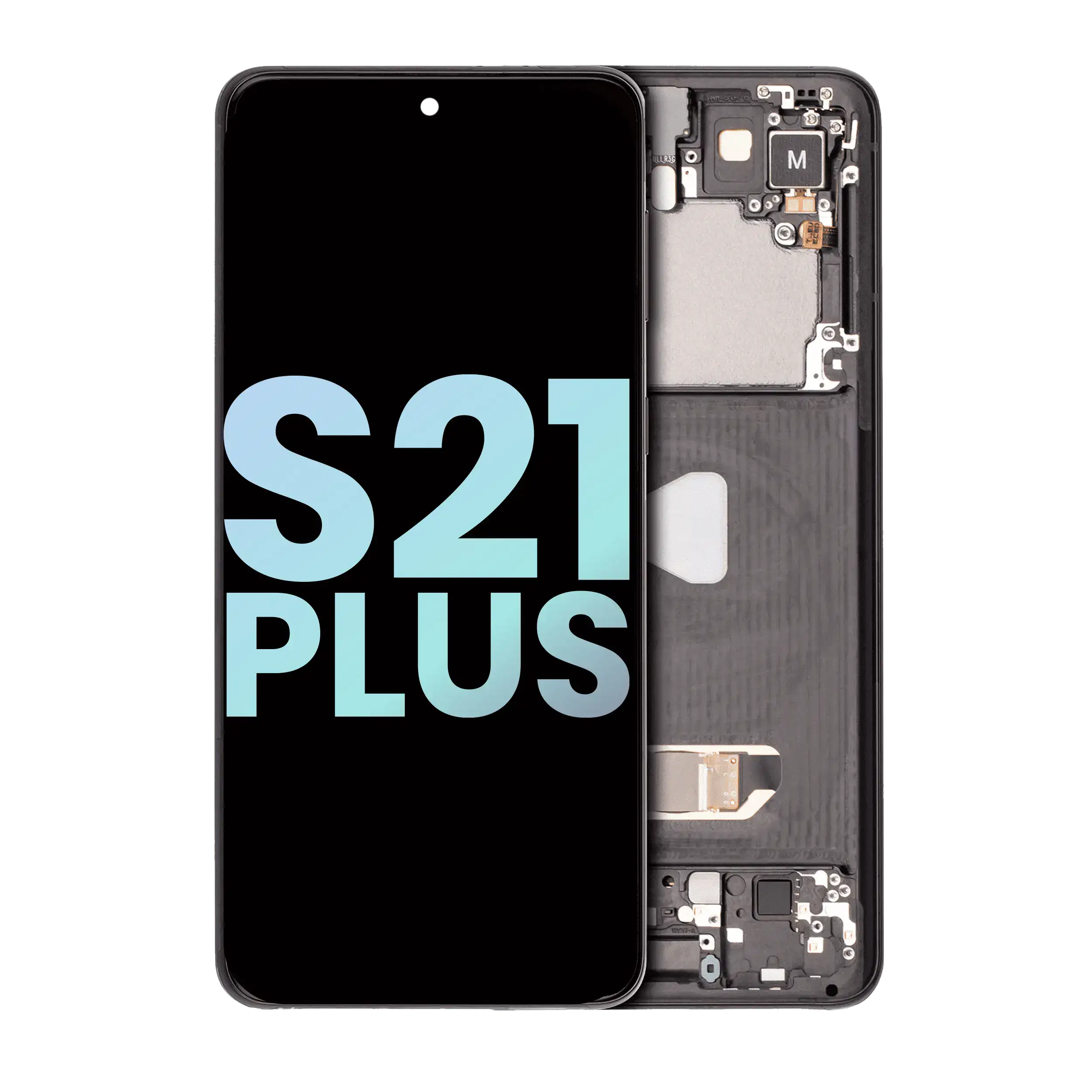 Display OLED completo con Frame per Samsung Galaxy S21 Plus 5G (Service Pack) (Phantom Nero)