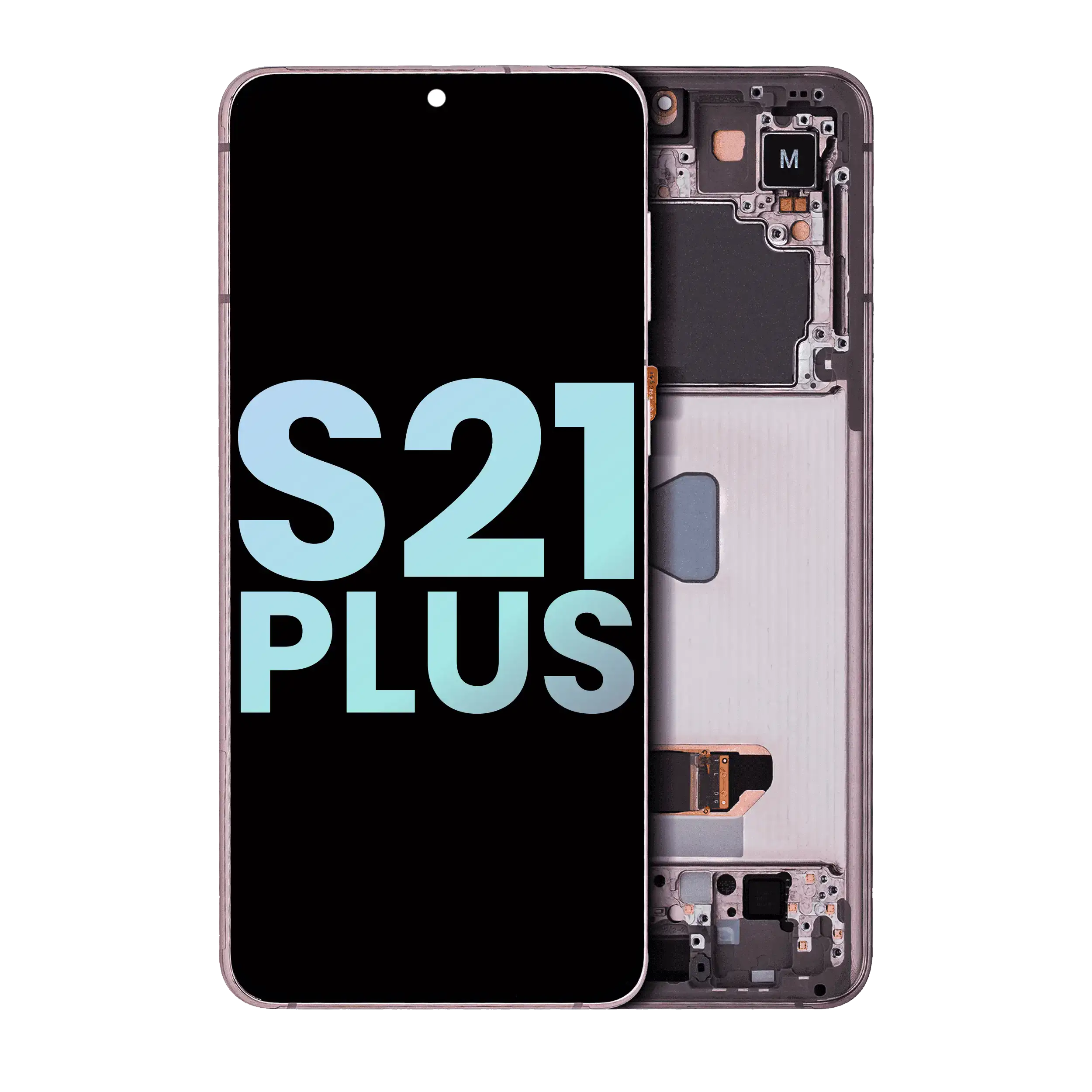 Display OLED completo con Frame per Samsung Galaxy S21 Plus 5G (Service Pack) (Phantom Violet / Rosa / Oro)