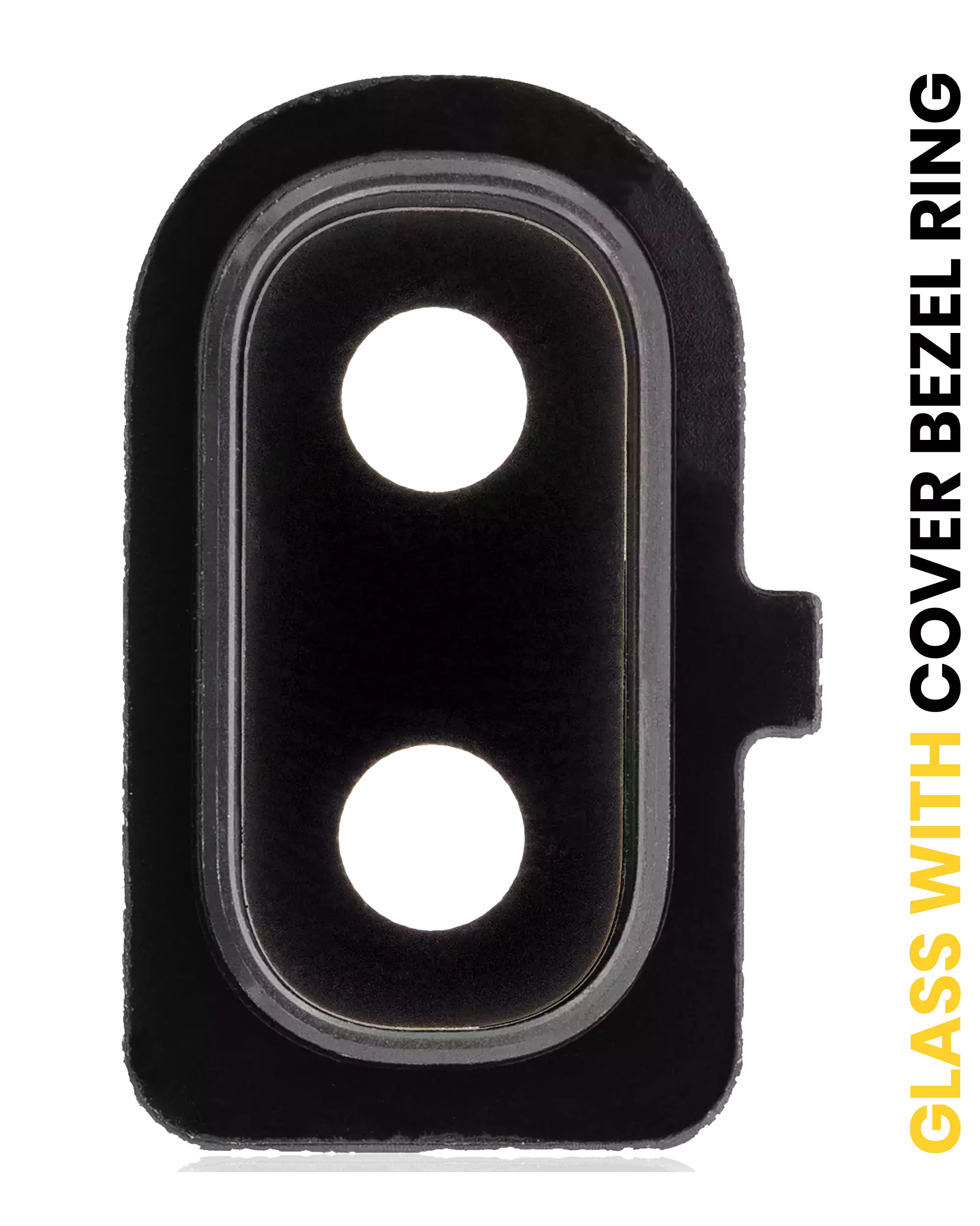Lente fotocamera posteriore con Cover Cornice Ring per Samsung Galaxy A10E (A102 / 2019) (Nero)