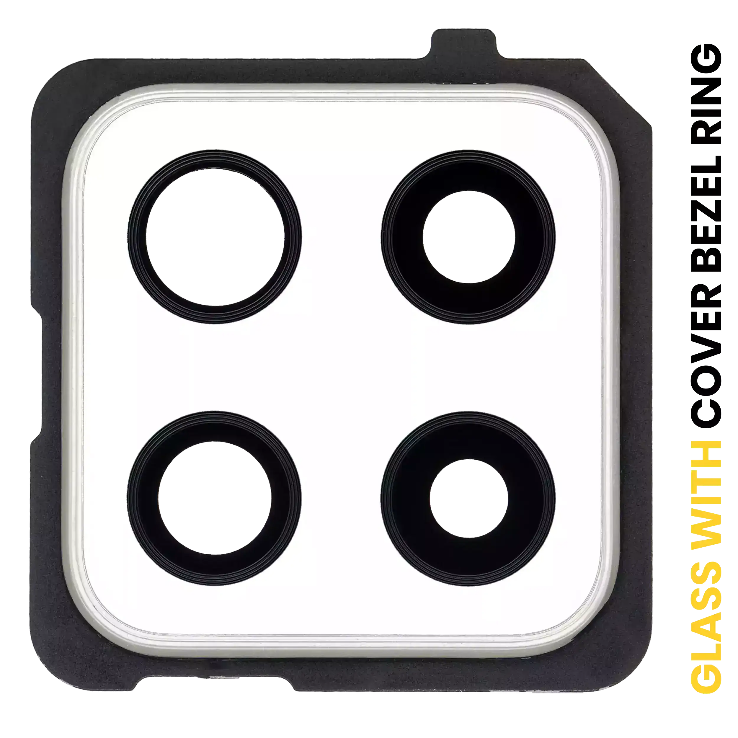 Lente fotocamera posteriore con Cover Cornice Ring per Samsung Galaxy A42 5G (A426 / 2020) (Prism Dot Bianco)