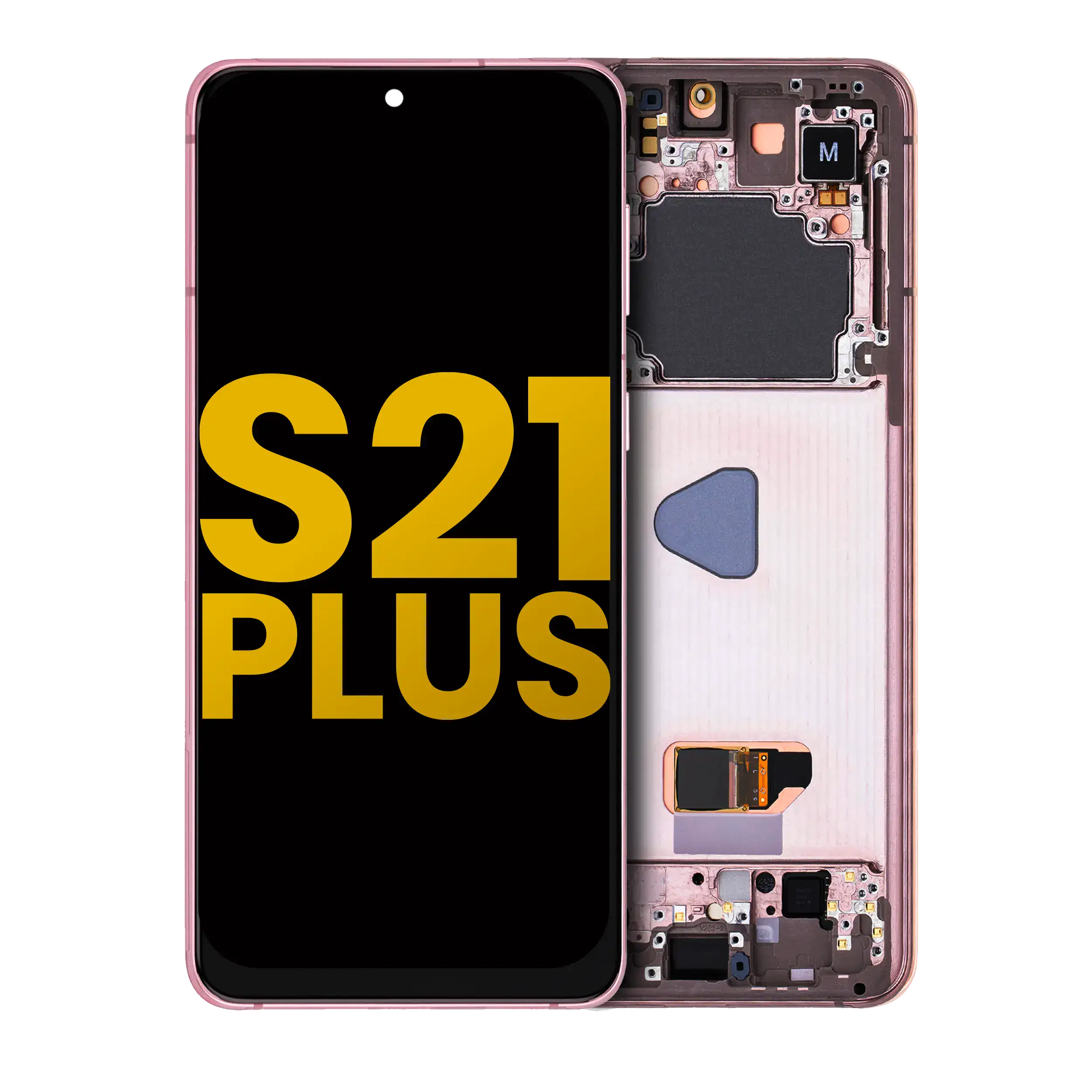 Display OLED completo con Frame per Samsung Galaxy S21 Plus 5G (Refurbished) (Phantom Violet / Rosa / Oro)