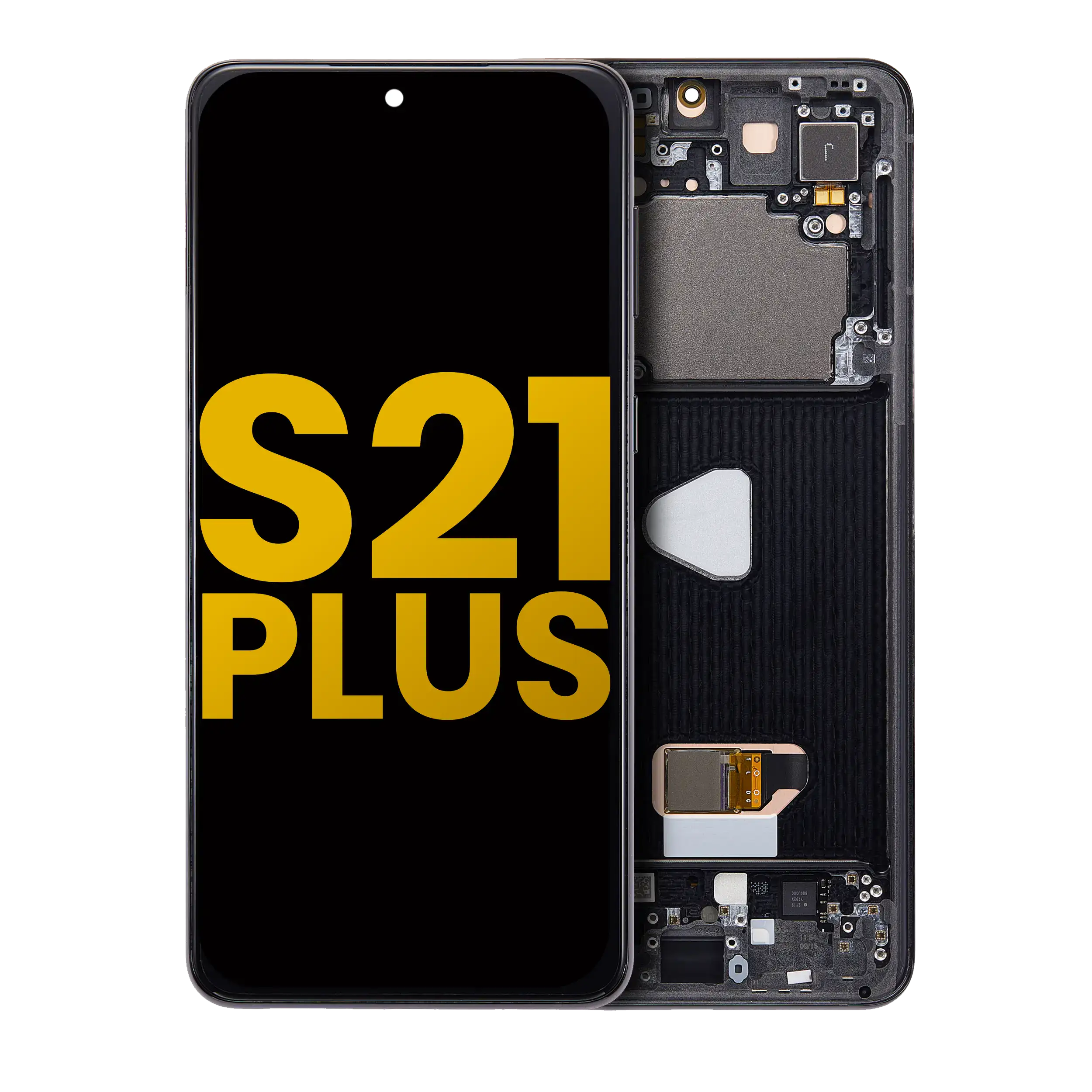Display OLED completo con Frame per Samsung Galaxy S21 Plus 5G (Refurbished) (Phantom Nero)
